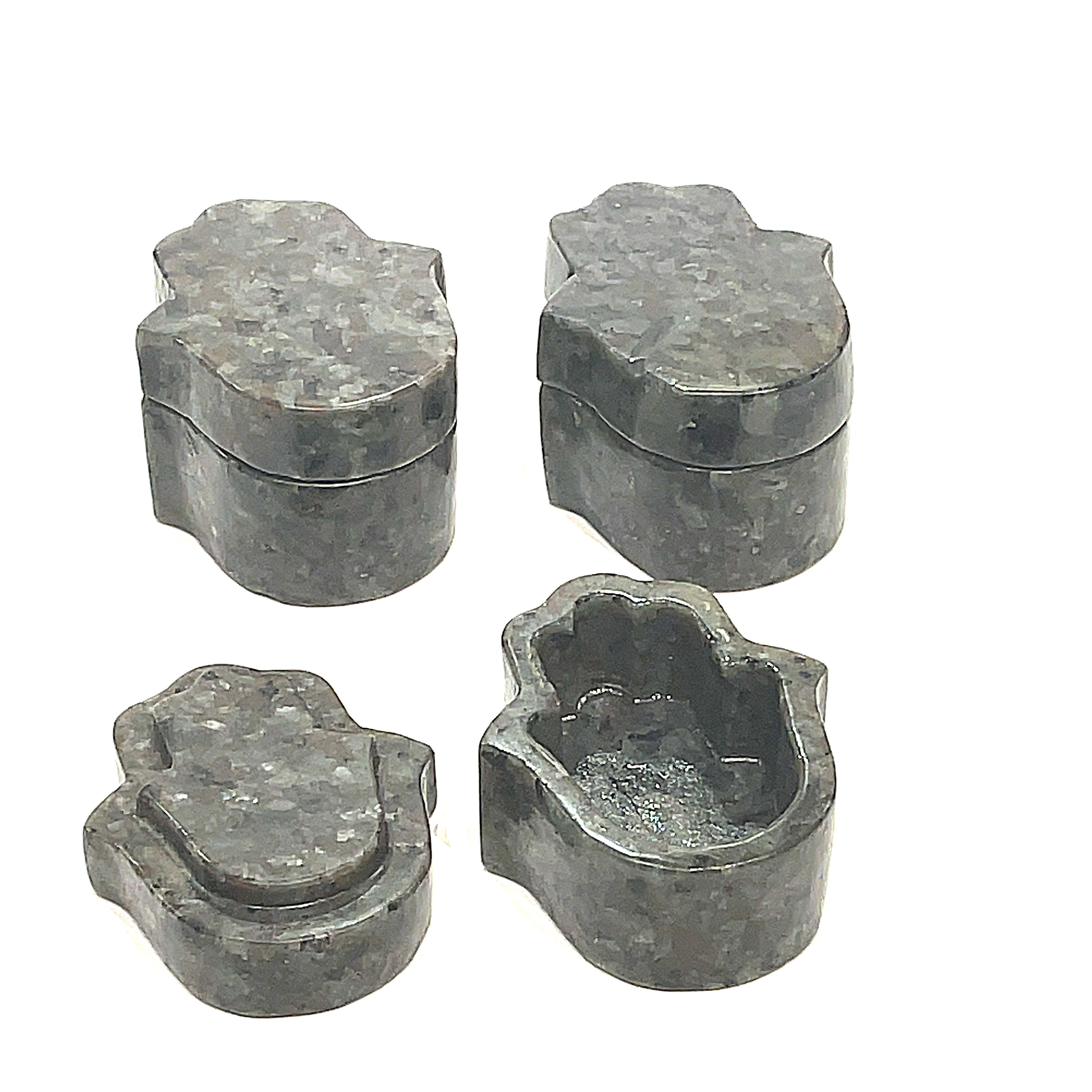 Yooperlite gemstone humza boxes plate/bowl
