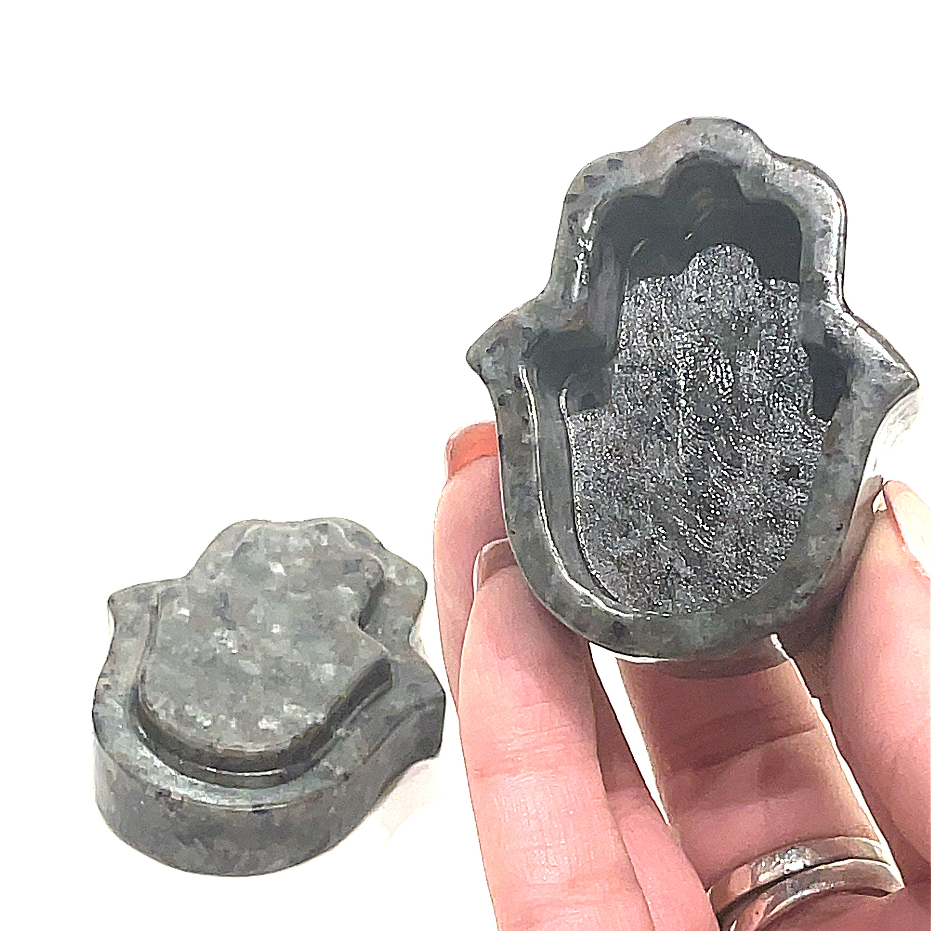 Yooperlite gemstone humza boxes plate/bowl