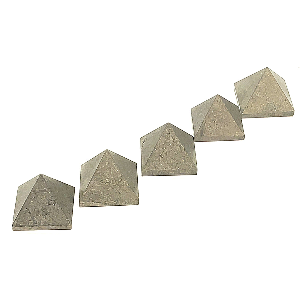 Pyrite Gemstone Pyramid Carving / Shape