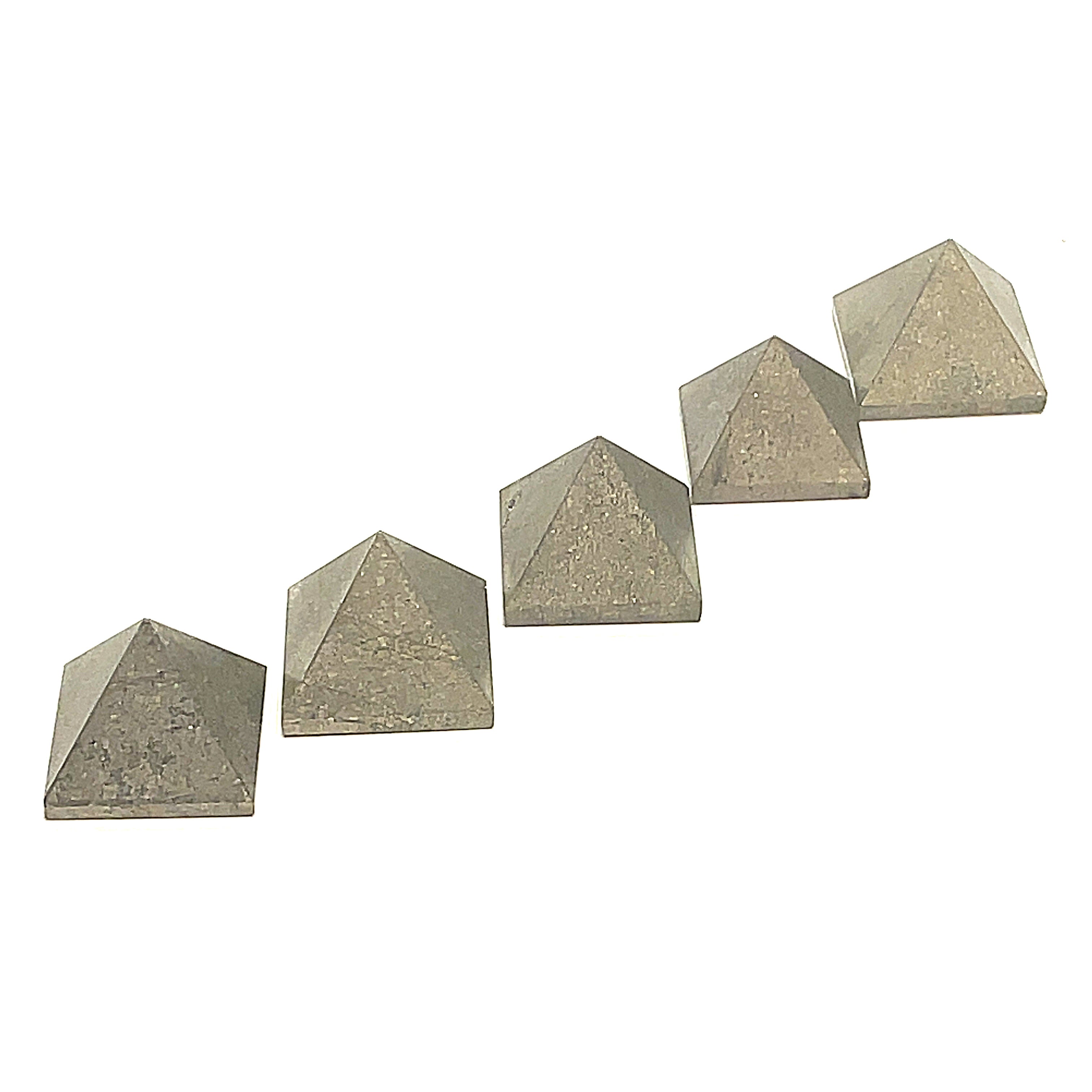 Pyrite Gemstone Pyramid Carving / Shape