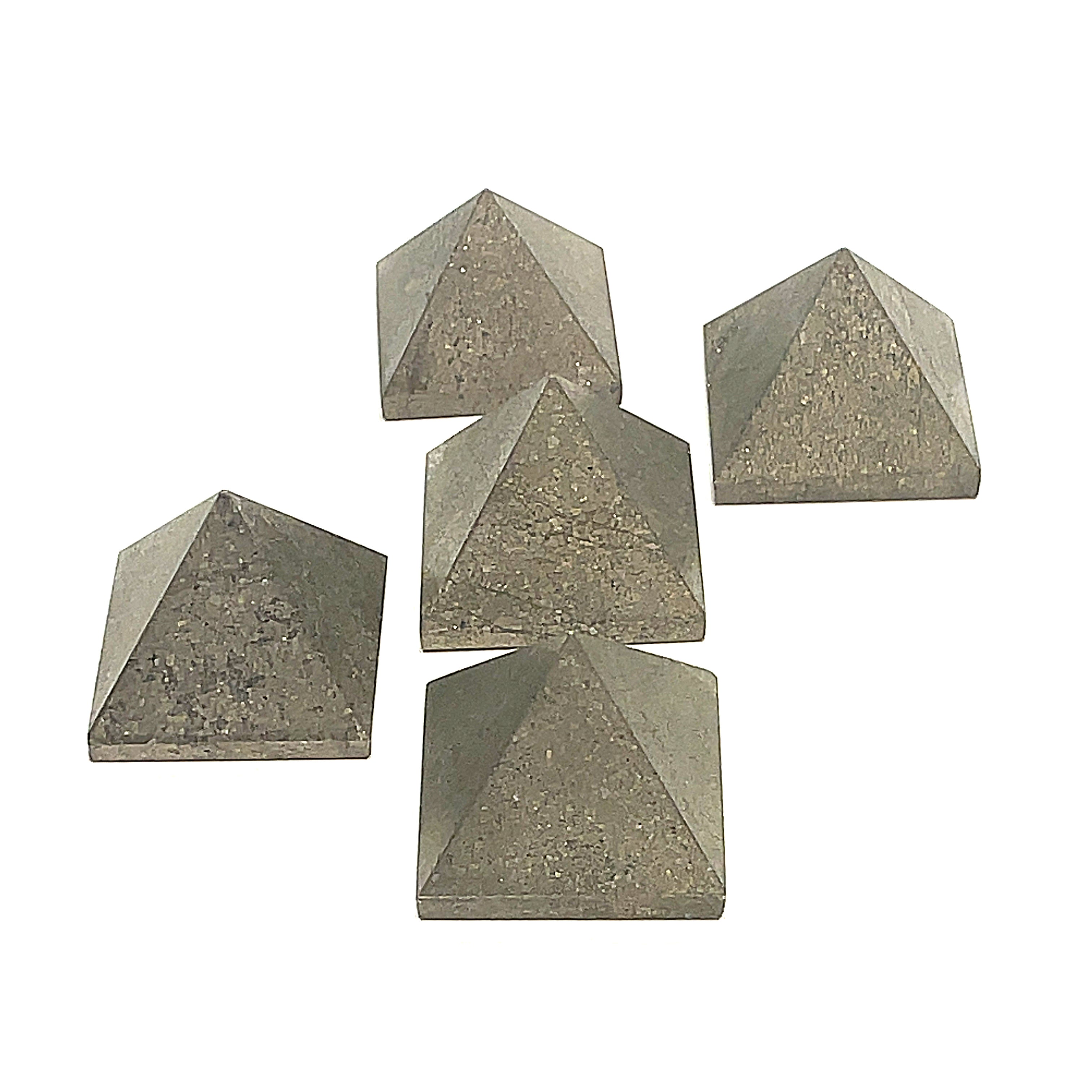 Pyrite Gemstone Pyramid Carving / Shape