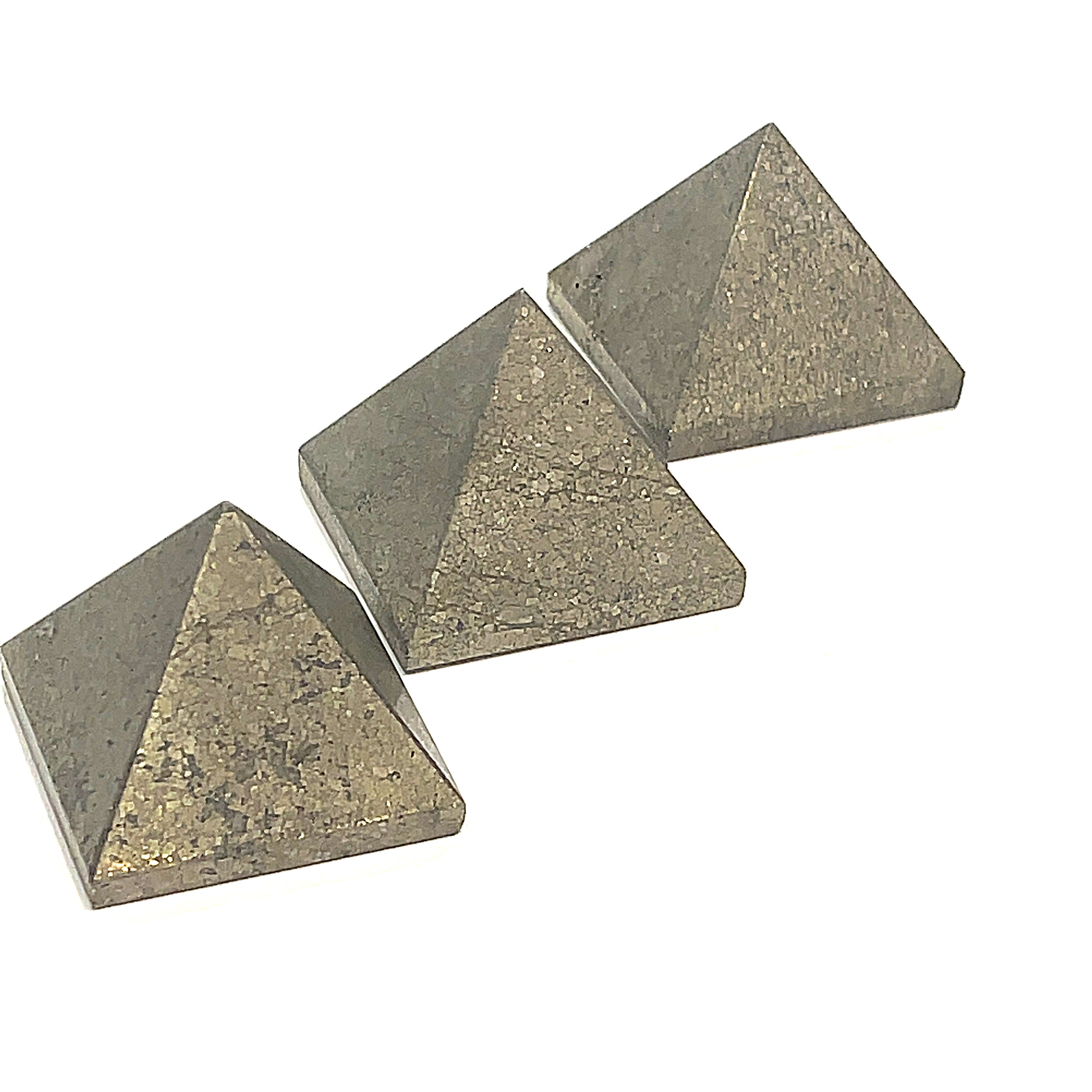 Pyrite Gemstone Pyramid Carving / Shape
