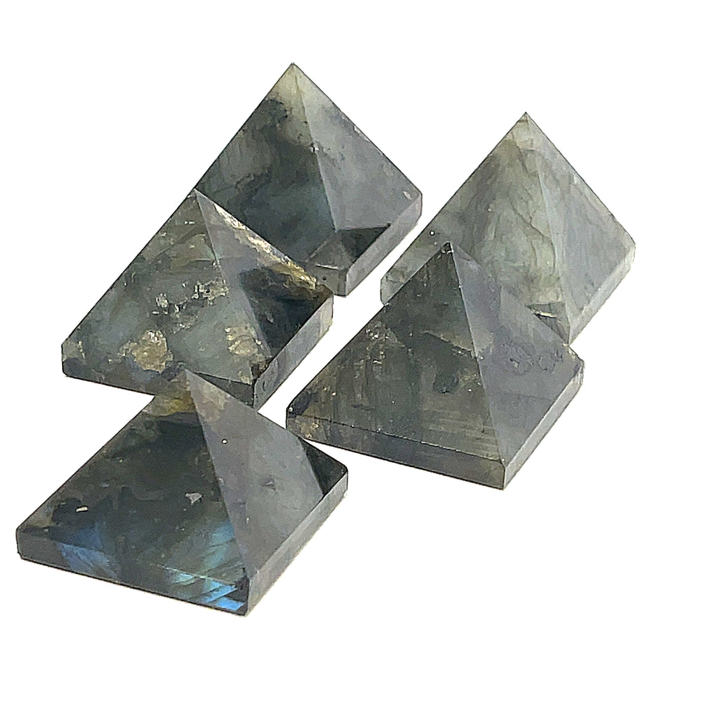 Labradorite Gemstone Pyramid  Carving / Shape