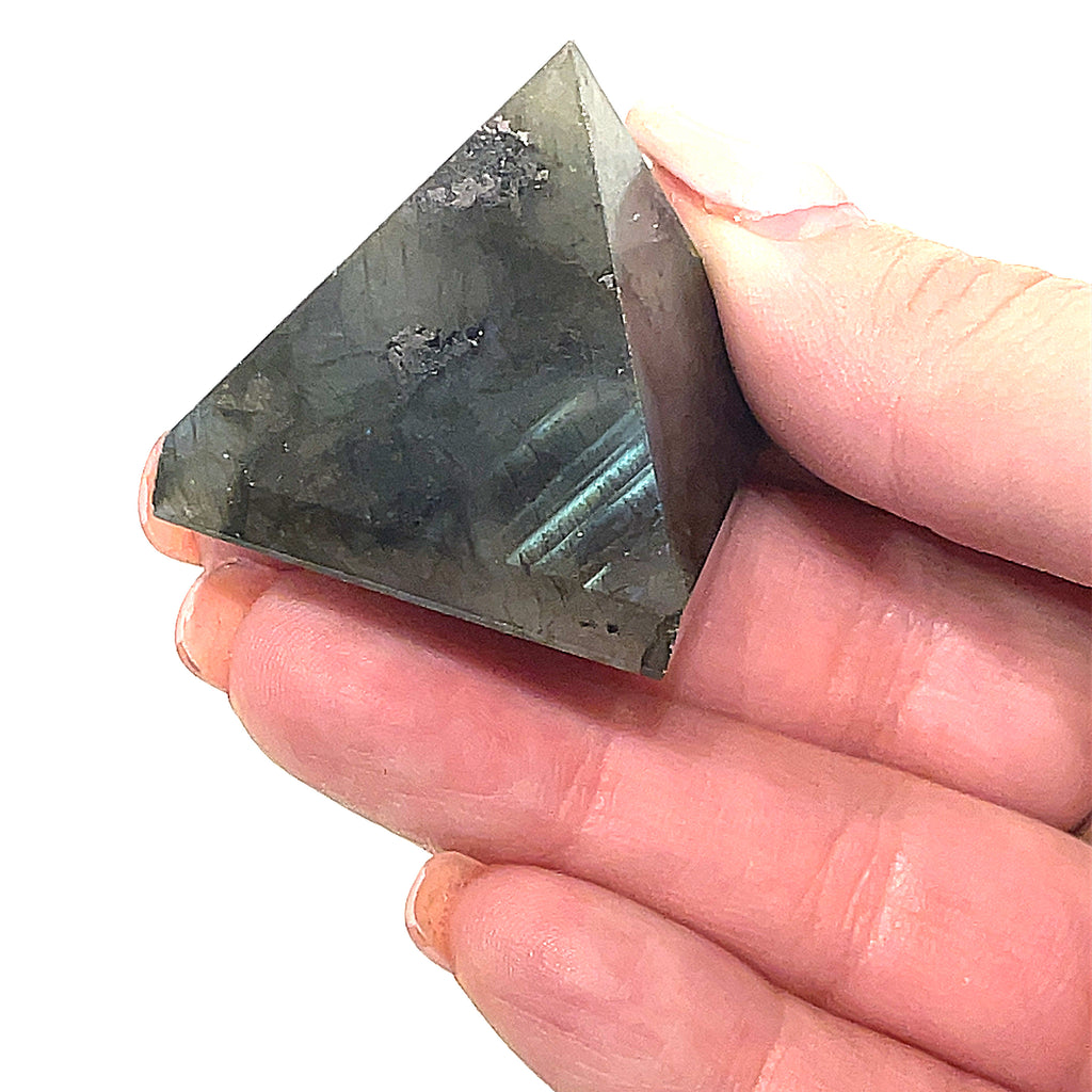 Labradorite Gemstone Pyramid  Carving / Shape