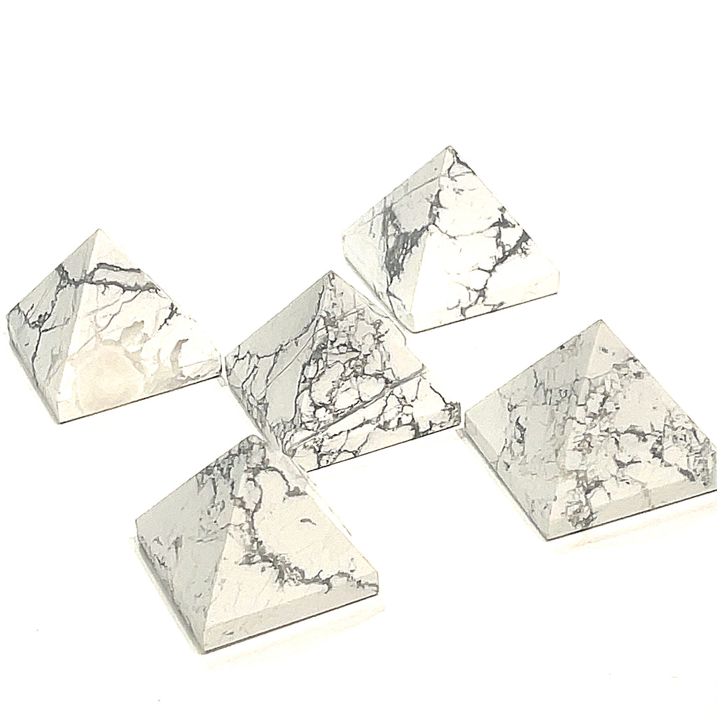 Howlite  gemstone pyramid