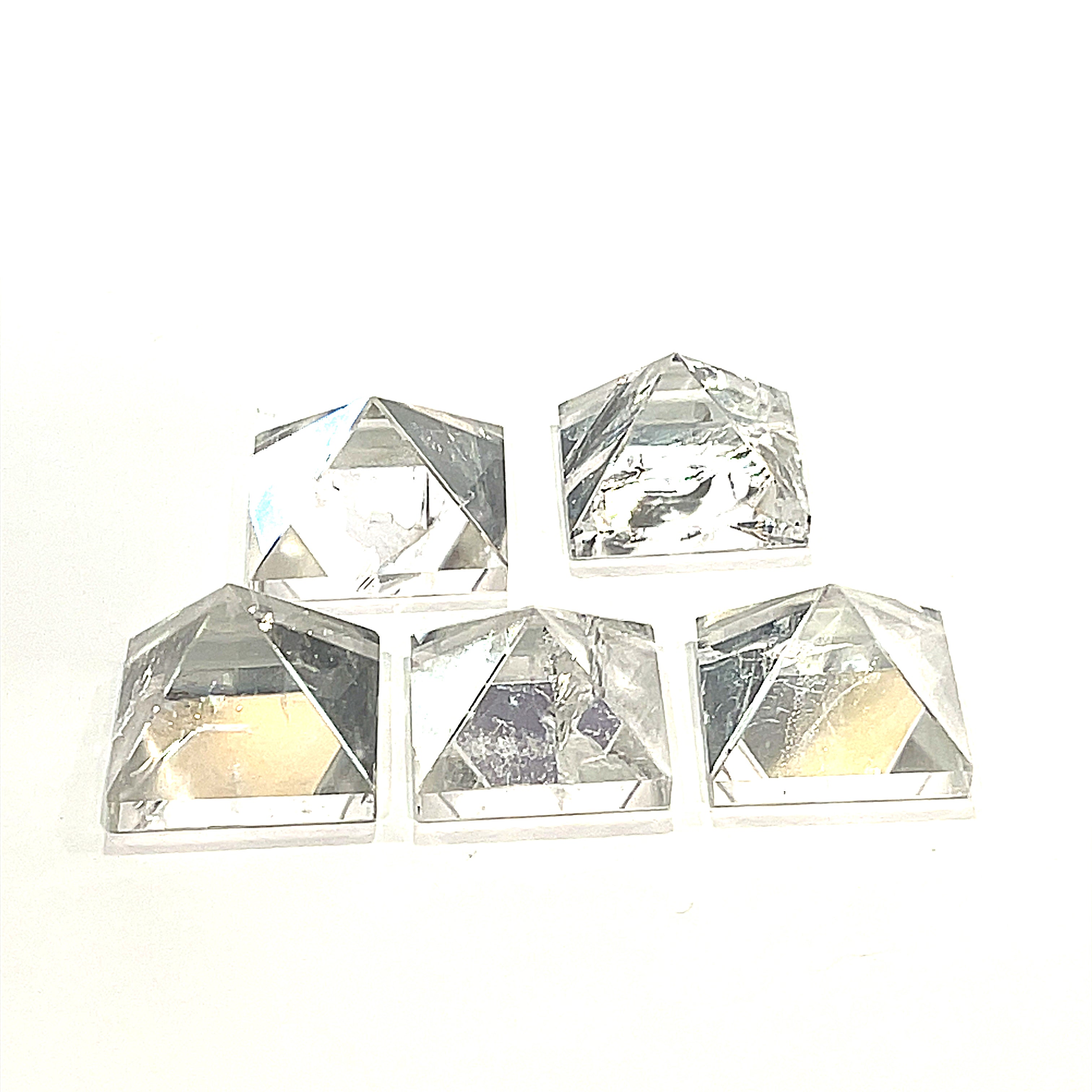 Clear Quartz Gemstone Pyramid