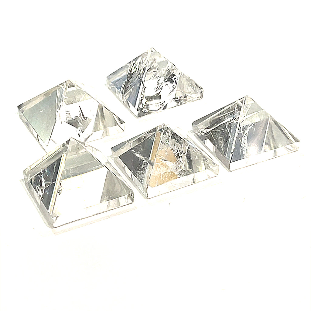 Clear Quartz Gemstone Pyramid