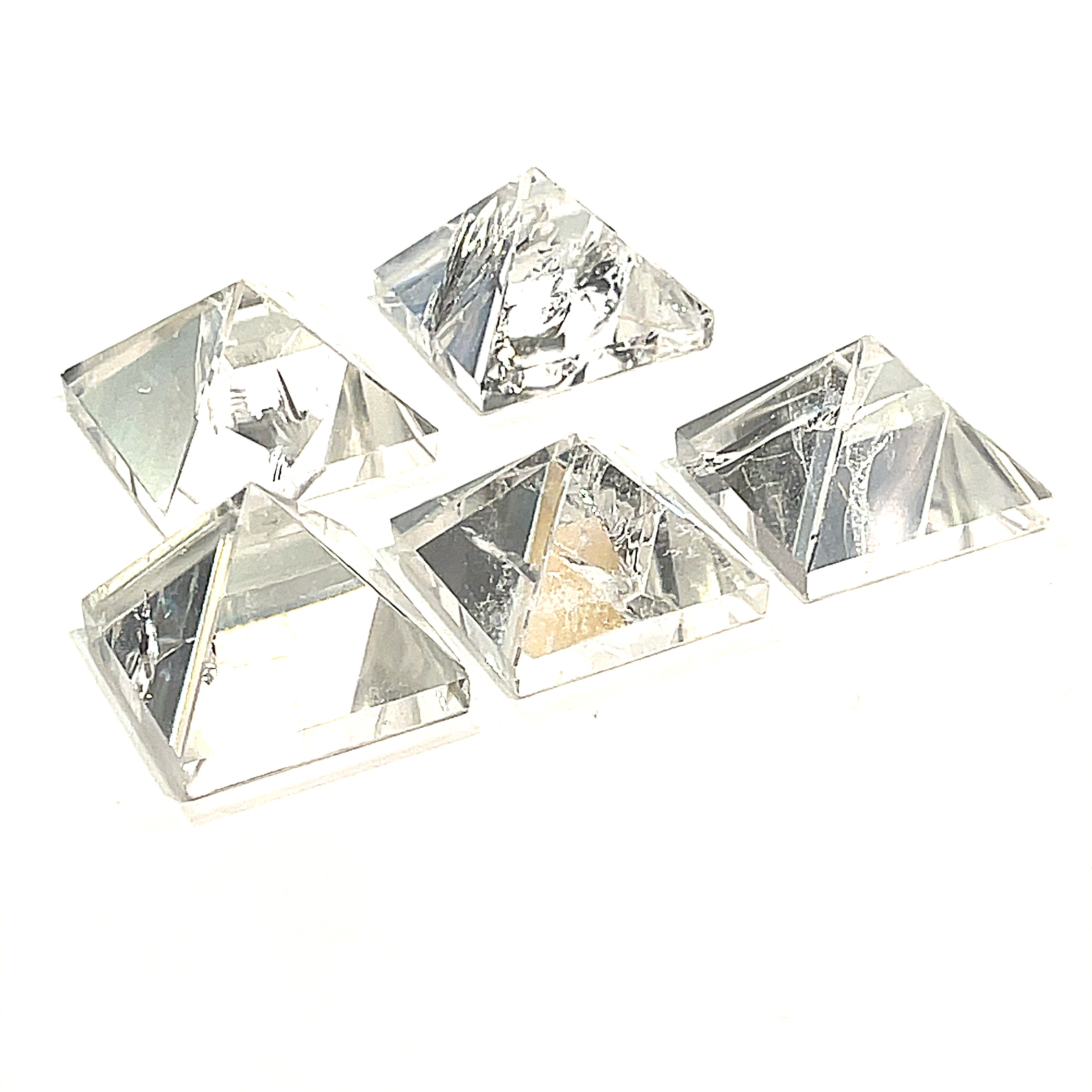 Clear Quartz Gemstone Pyramid