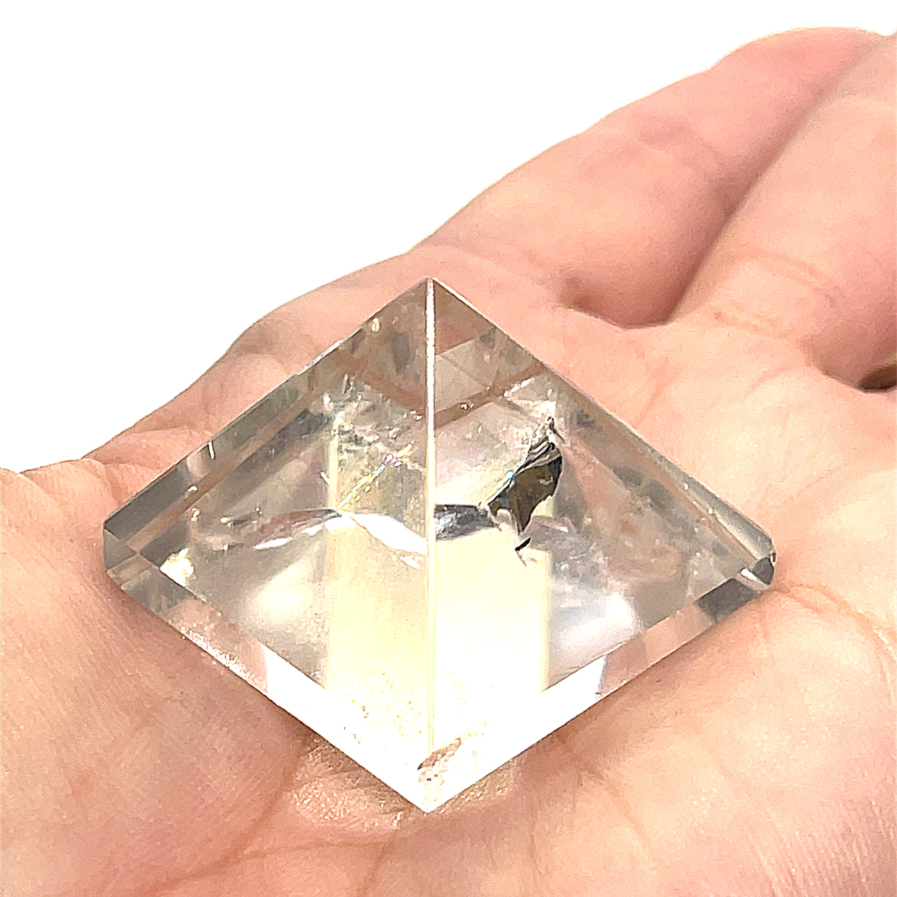 Clear Quartz Gemstone Pyramid