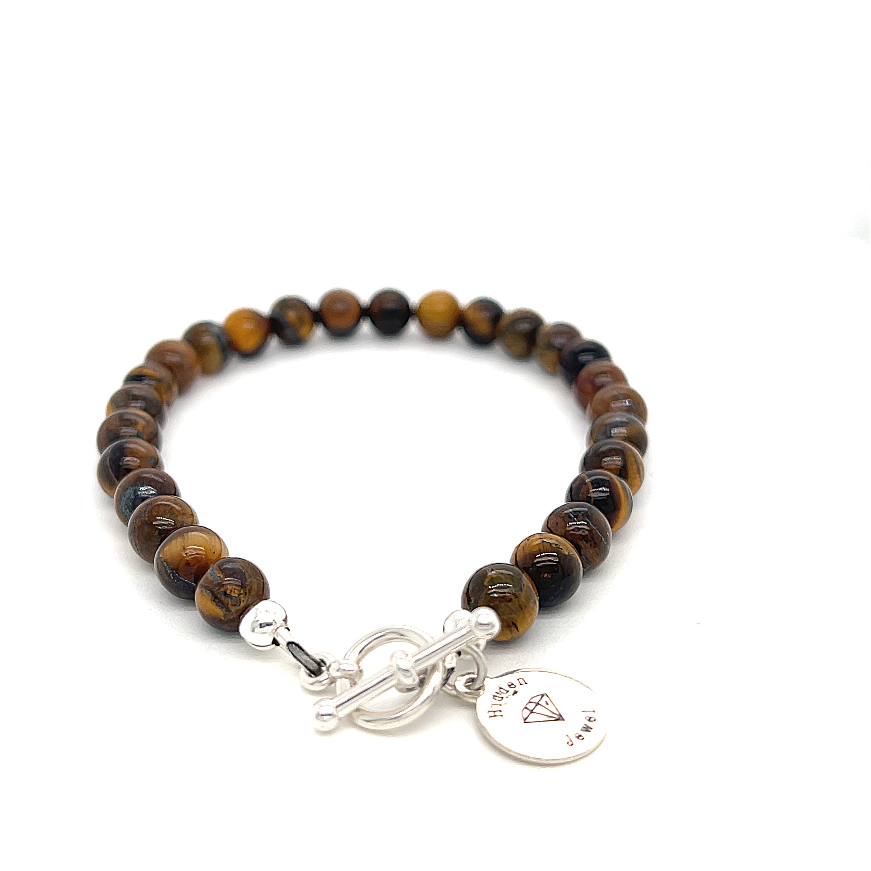 Golden Tiger Eye Gemstone Beaded Bracelet
