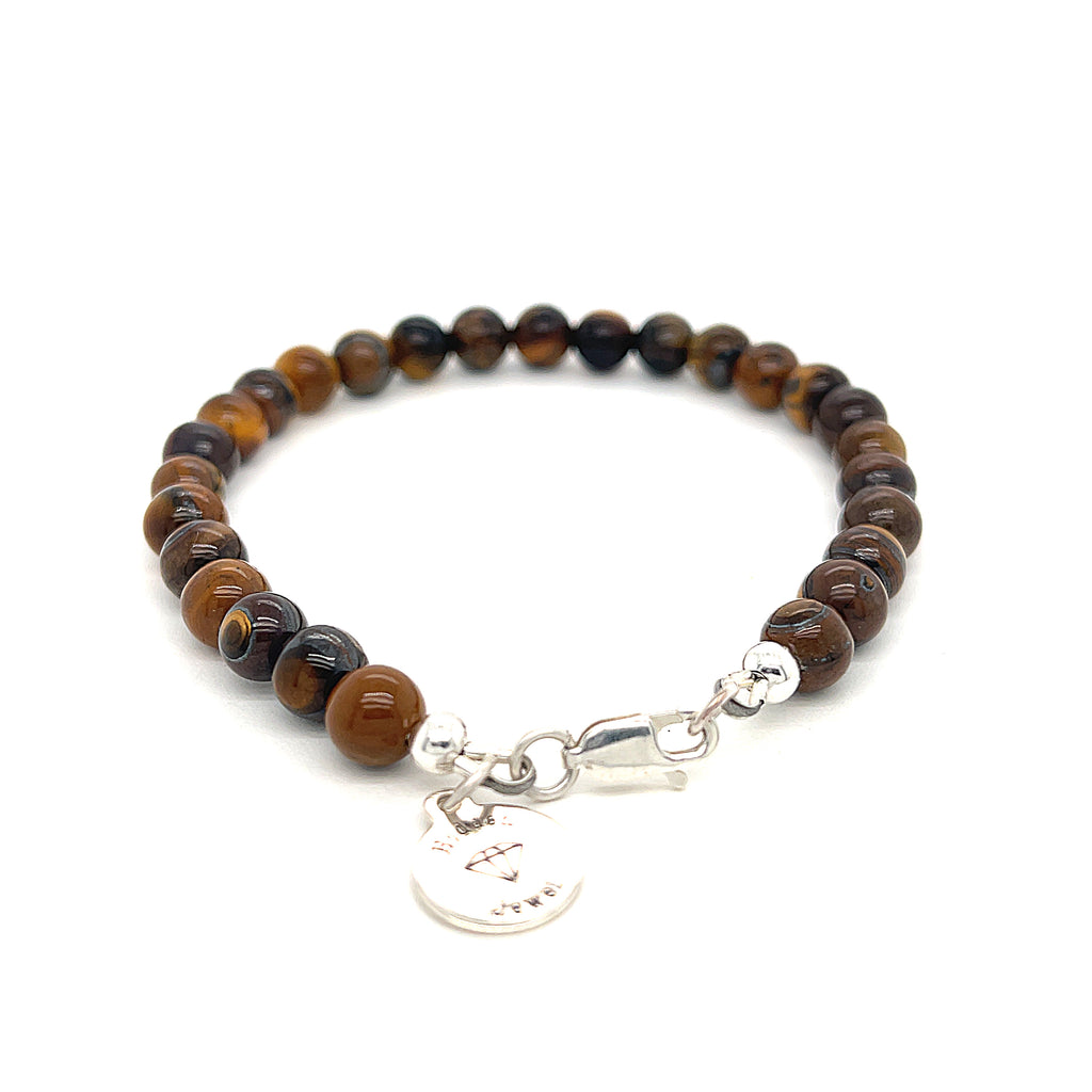 Golden Tiger Eye Gemstone Beaded Bracelet