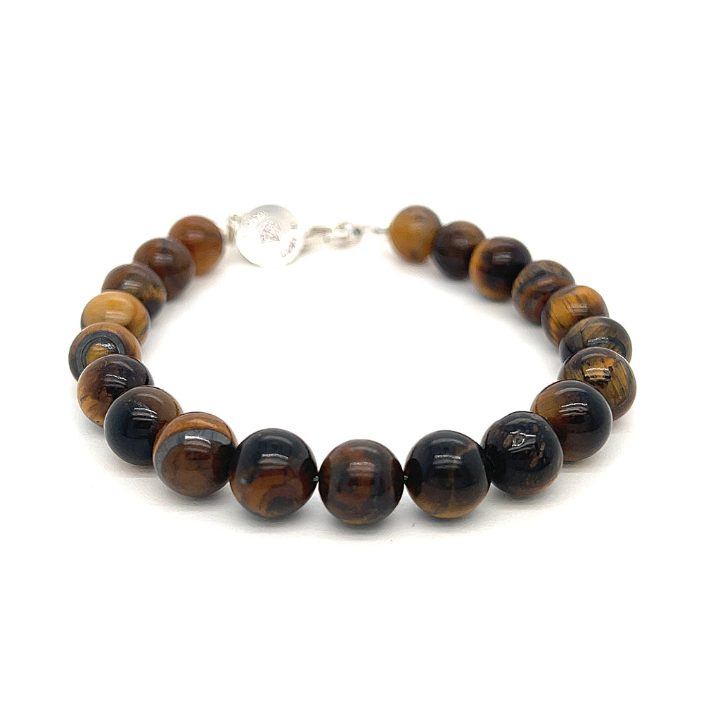 Golden Tiger Eye Gemstone Beaded Bracelet
