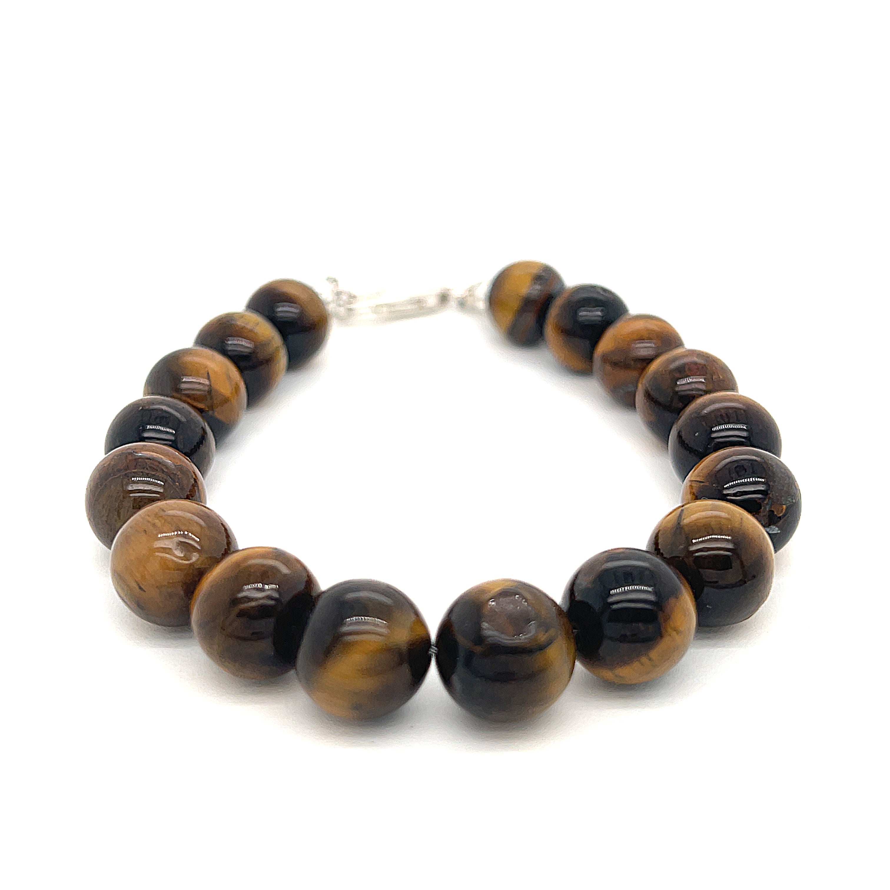 Golden Tiger Eye Gemstone Beaded Bracelet