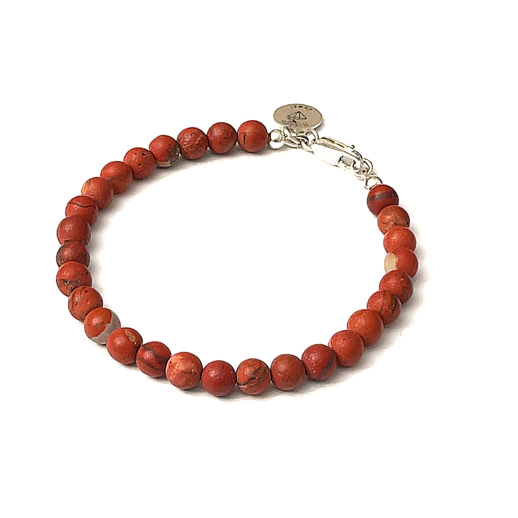 Red Jasper Gemstone Bracelet