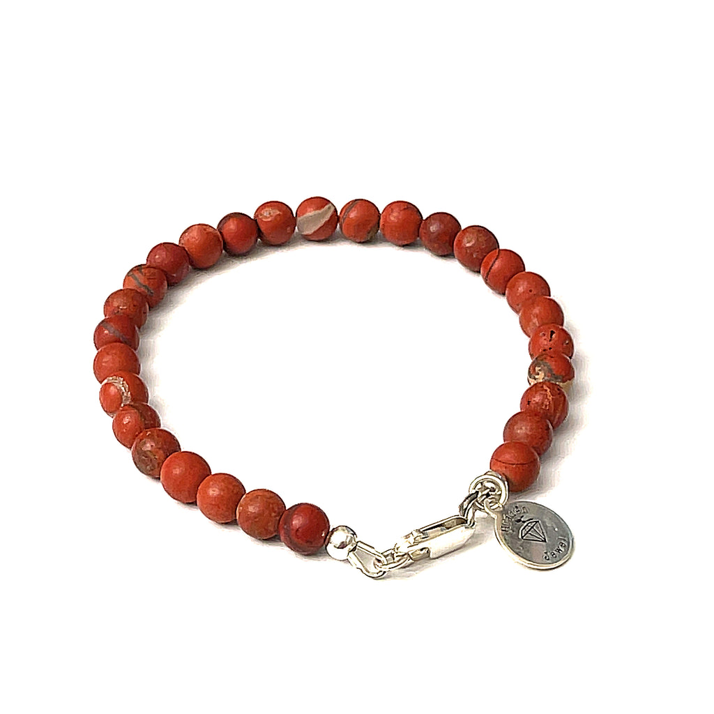 Red Jasper Gemstone Bracelet