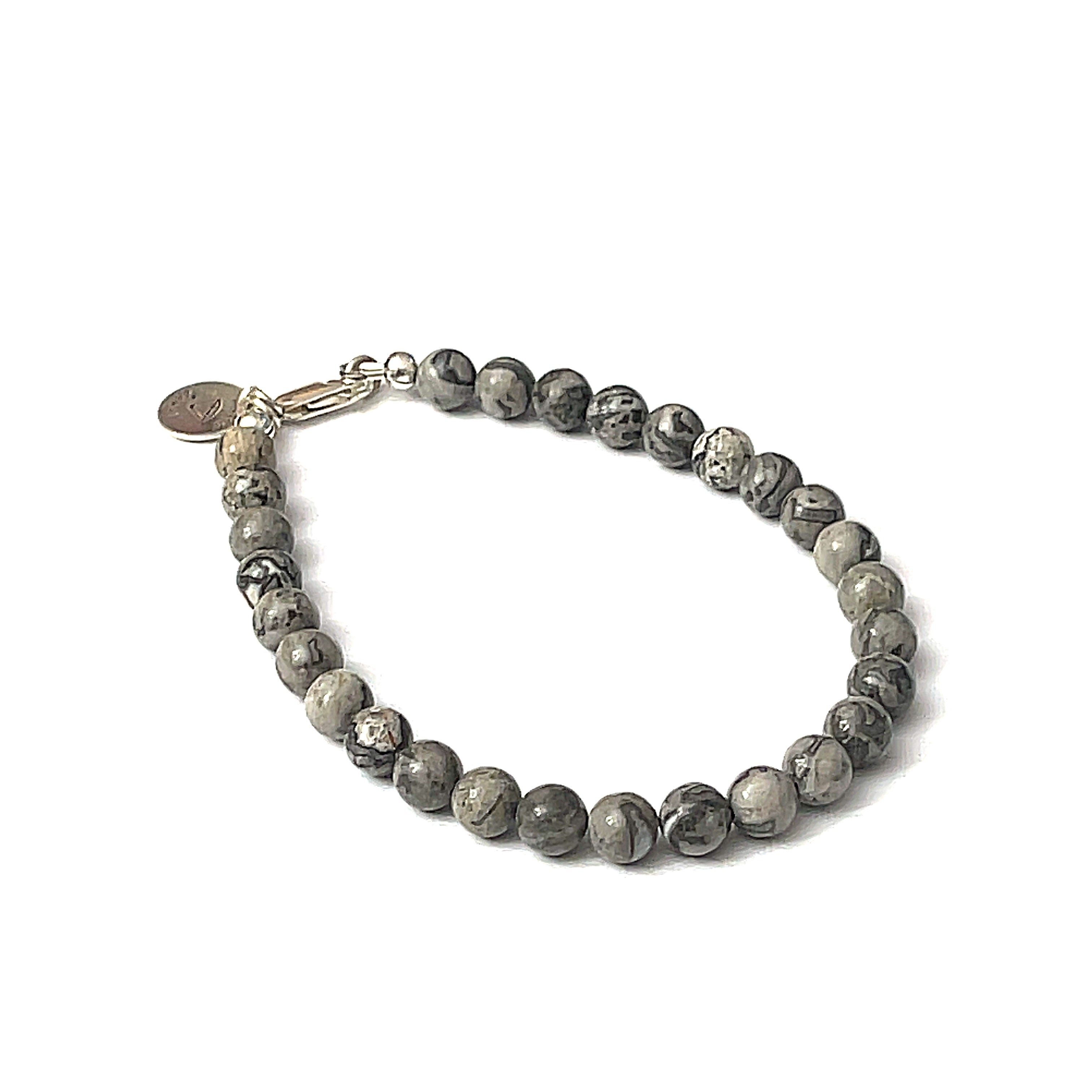 Map Jasper Gemstone Bracelet, Jewelry