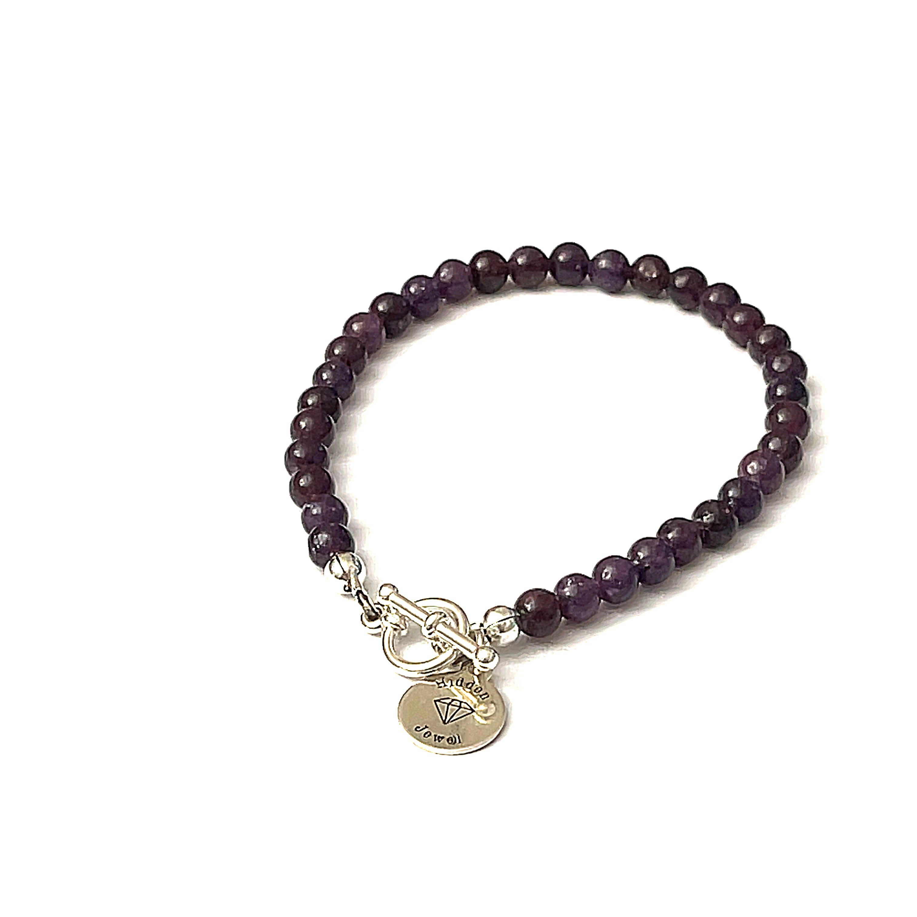 Lepidolite gemstone  bracelet, jewelry