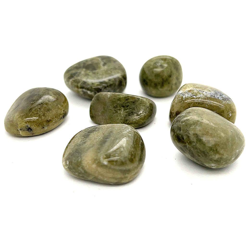 Vesuvianite Tumbled Gemstone | Courage, Heart Healing & Positive Transformation