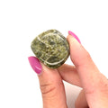 Vesuvianite Tumbled Gemstone | Courage, Heart Healing & Positive Transformation