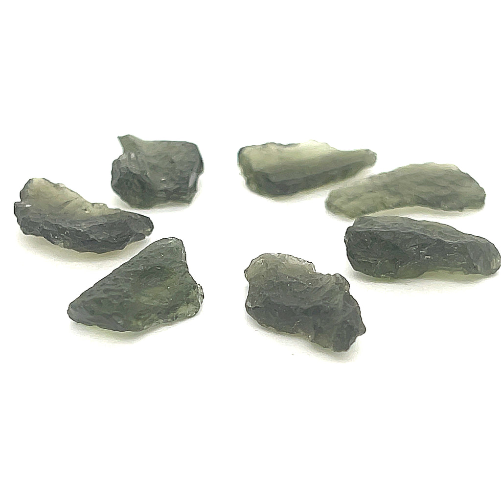 Moldavite, raw gemstone