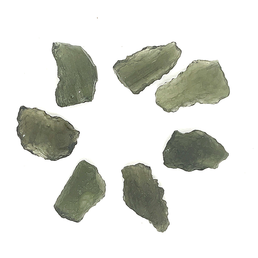Moldavite, raw gemstone
