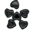 Obsidian Rainbow & Black Gemstone Heart carving / shape