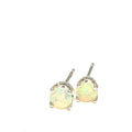 Ethiopian Opal  Sterling Silver Basket stud earrings, jewelry, Opal, studs