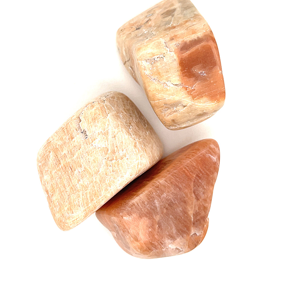 Peach Moonstone tumbled  gemstones