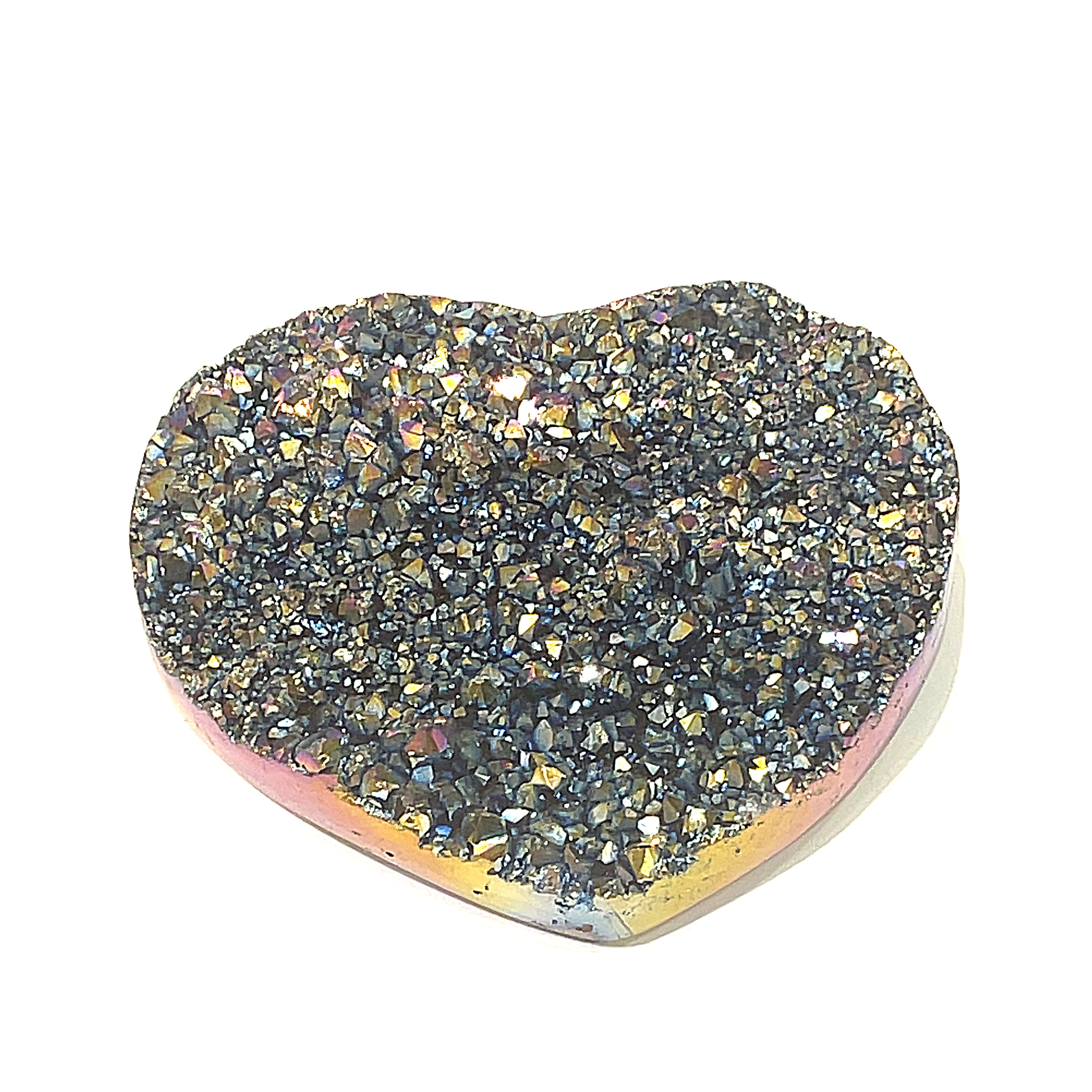 Titanium Quartz Gemstone Hearts  (Brazil)