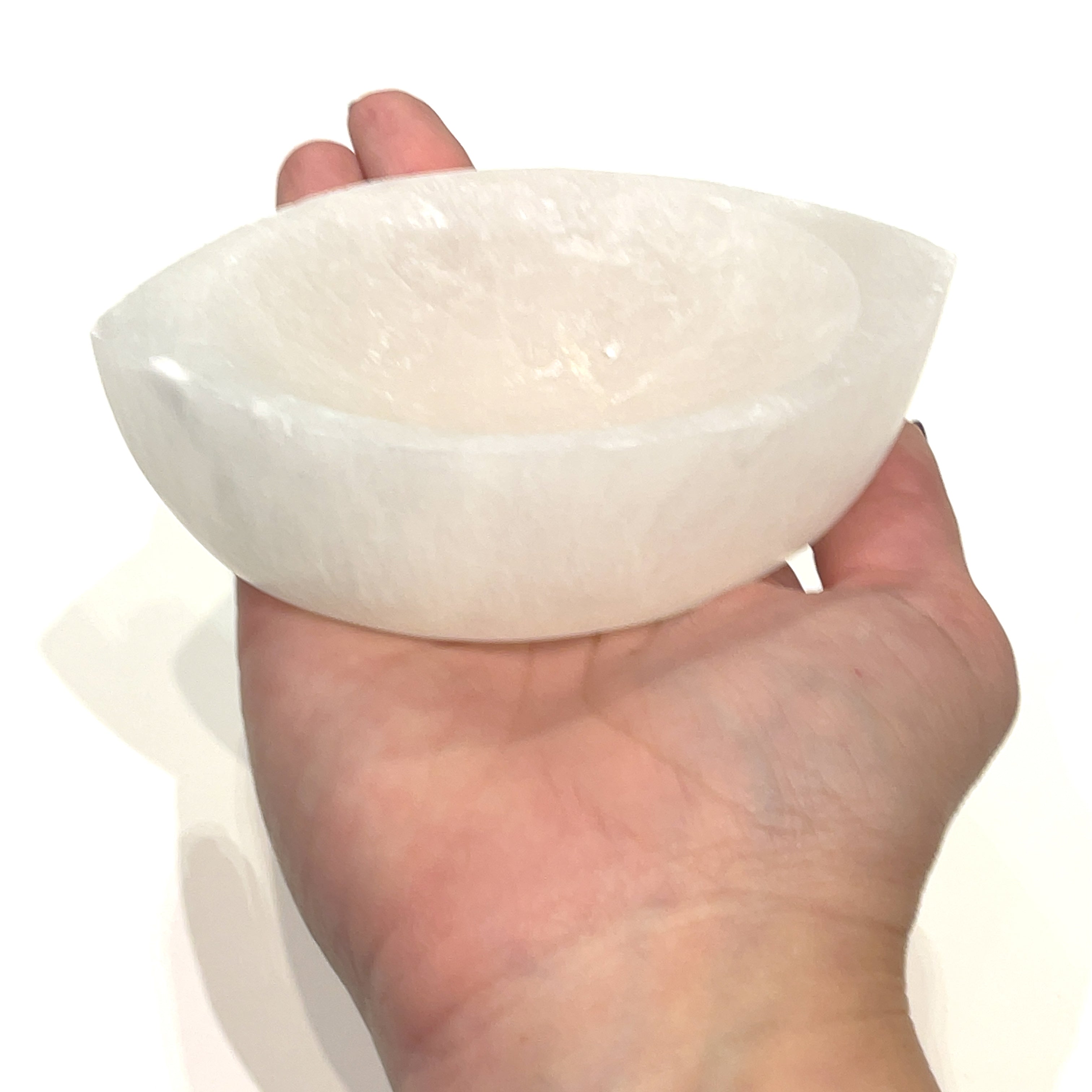 Selenite gemstone bowls