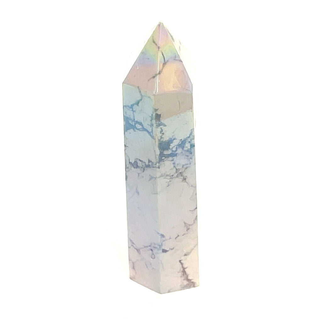 Howlite gemstone tower