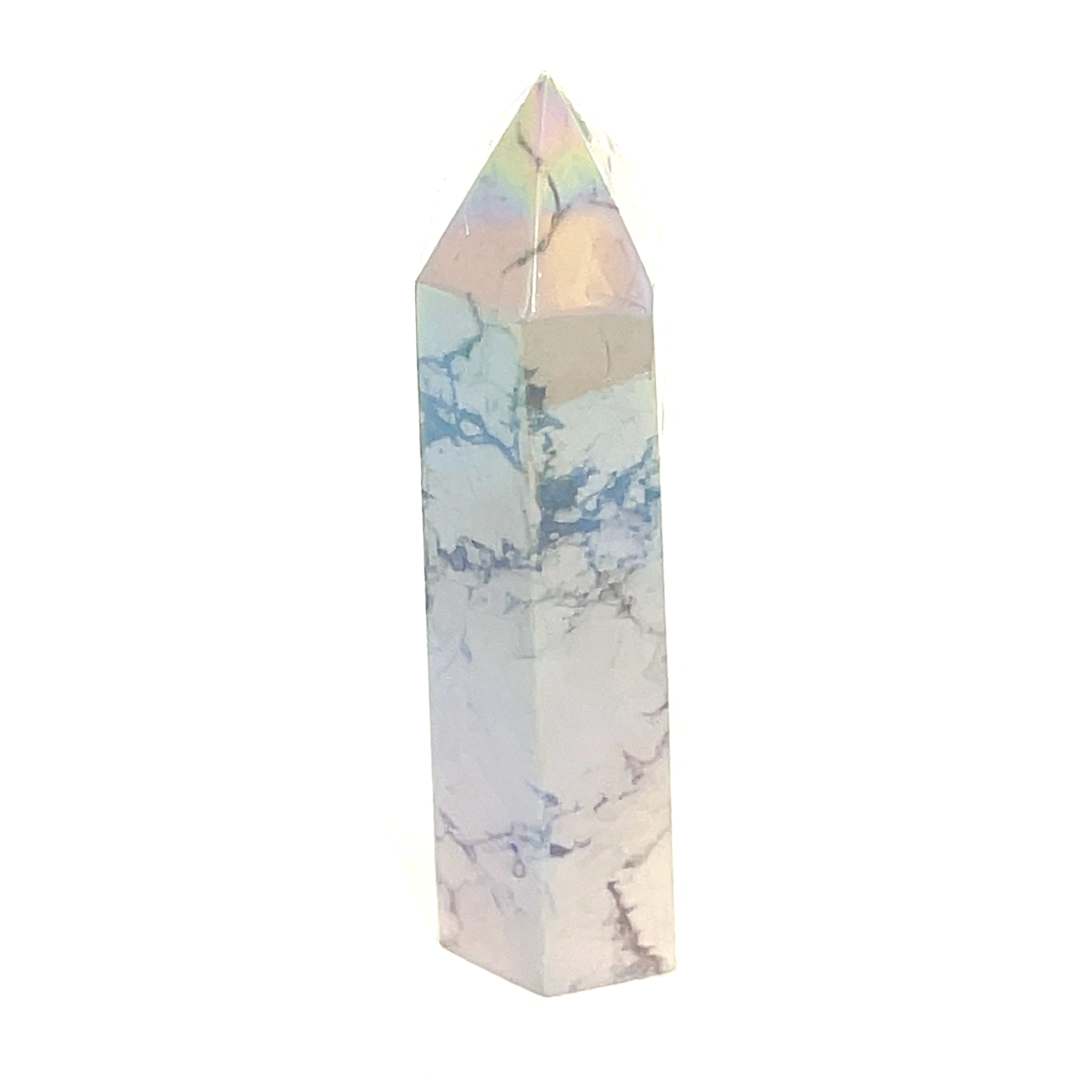 Howlite gemstone tower