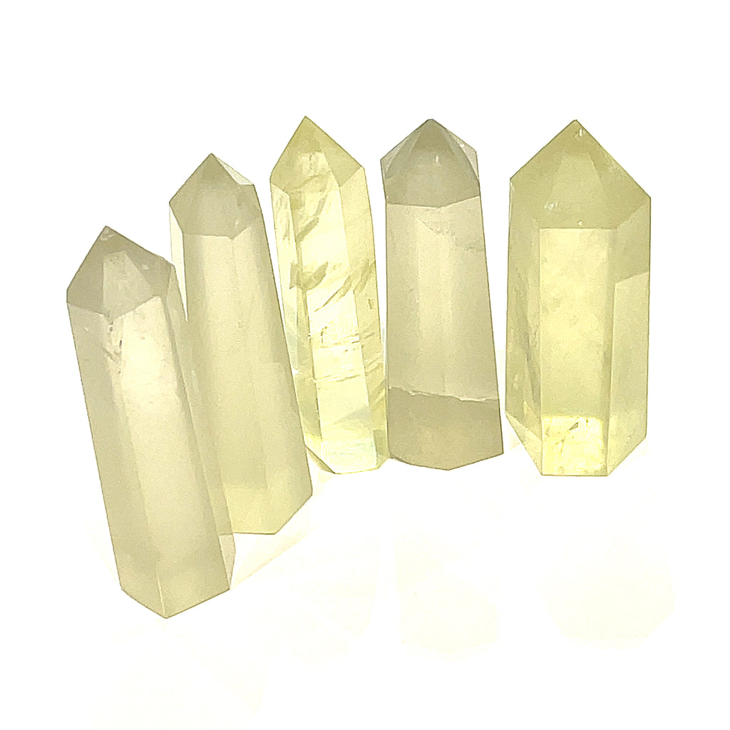 Lemon Topaz Towers, Polished 3.25" (Smaller width)