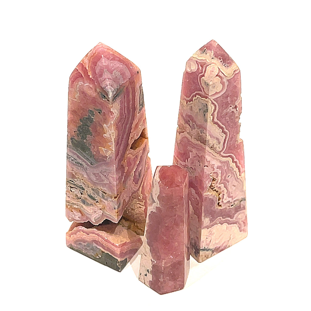 Rhodochrosite Gemstone Tower
