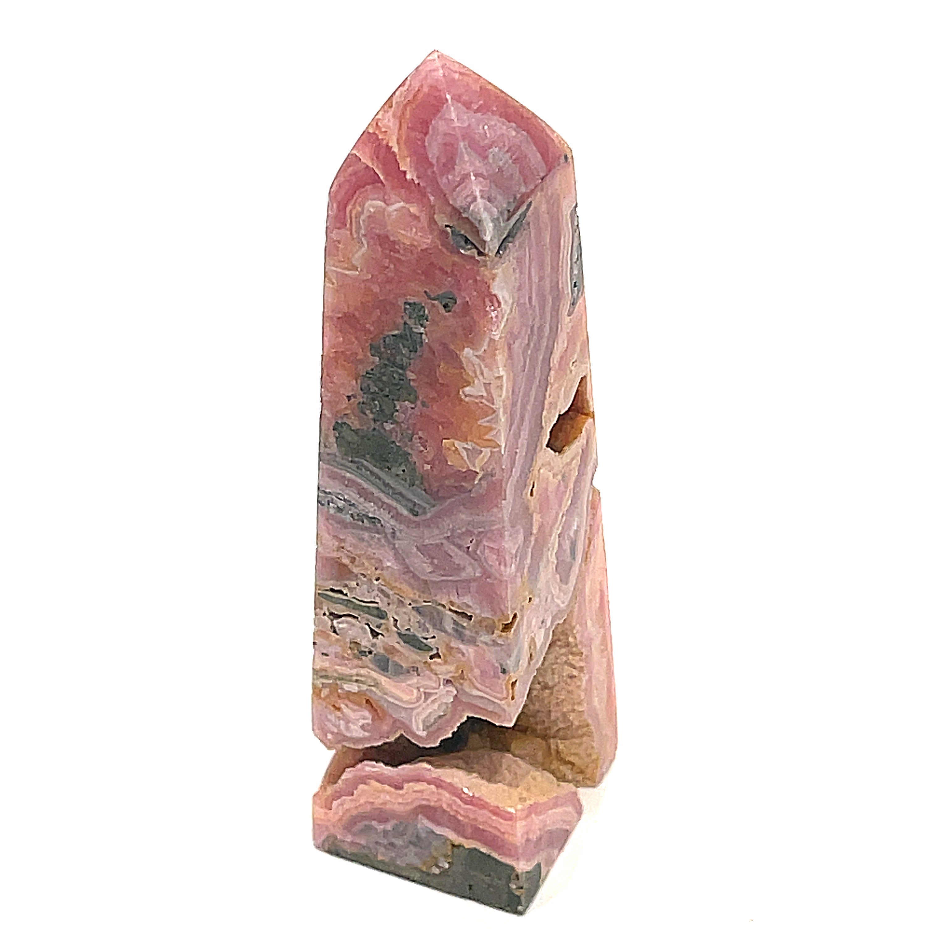 Rhodochrosite Gemstone Tower