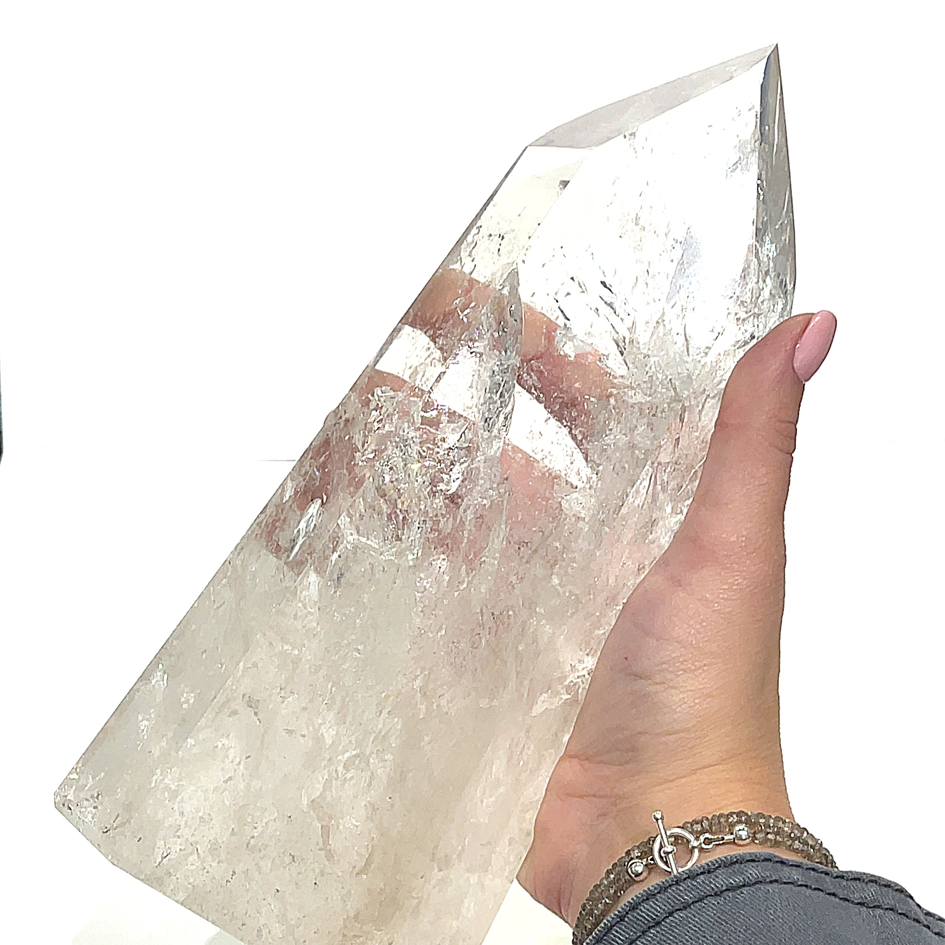 Clear quartz Gemstone Tower