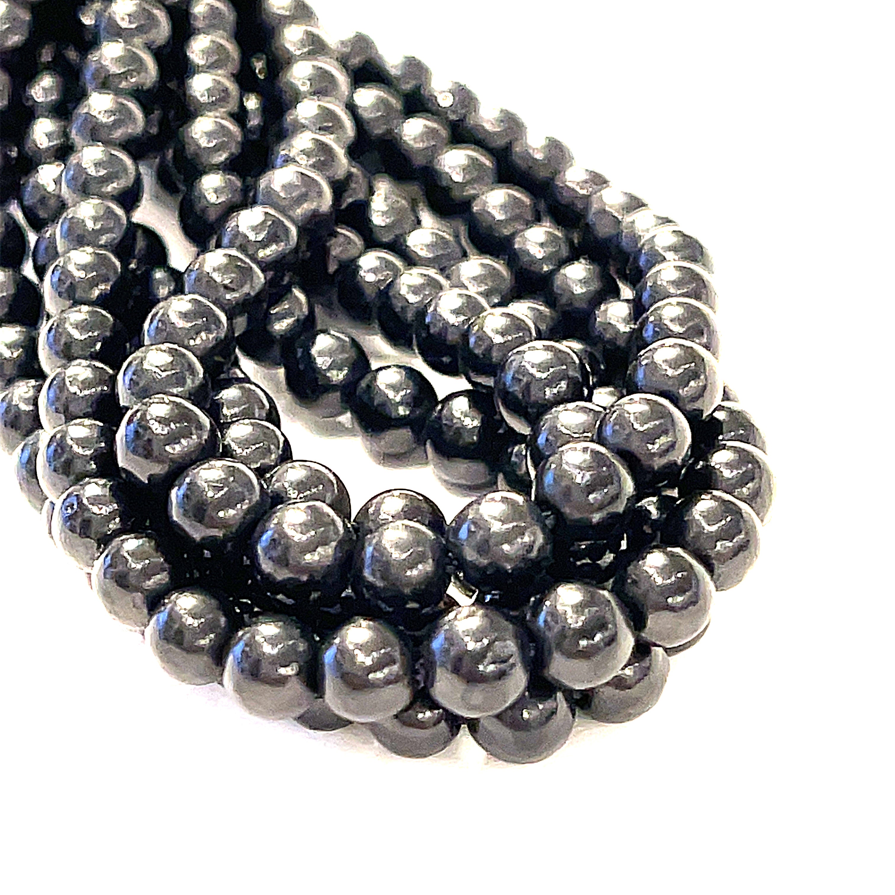Shungite gemstone strands