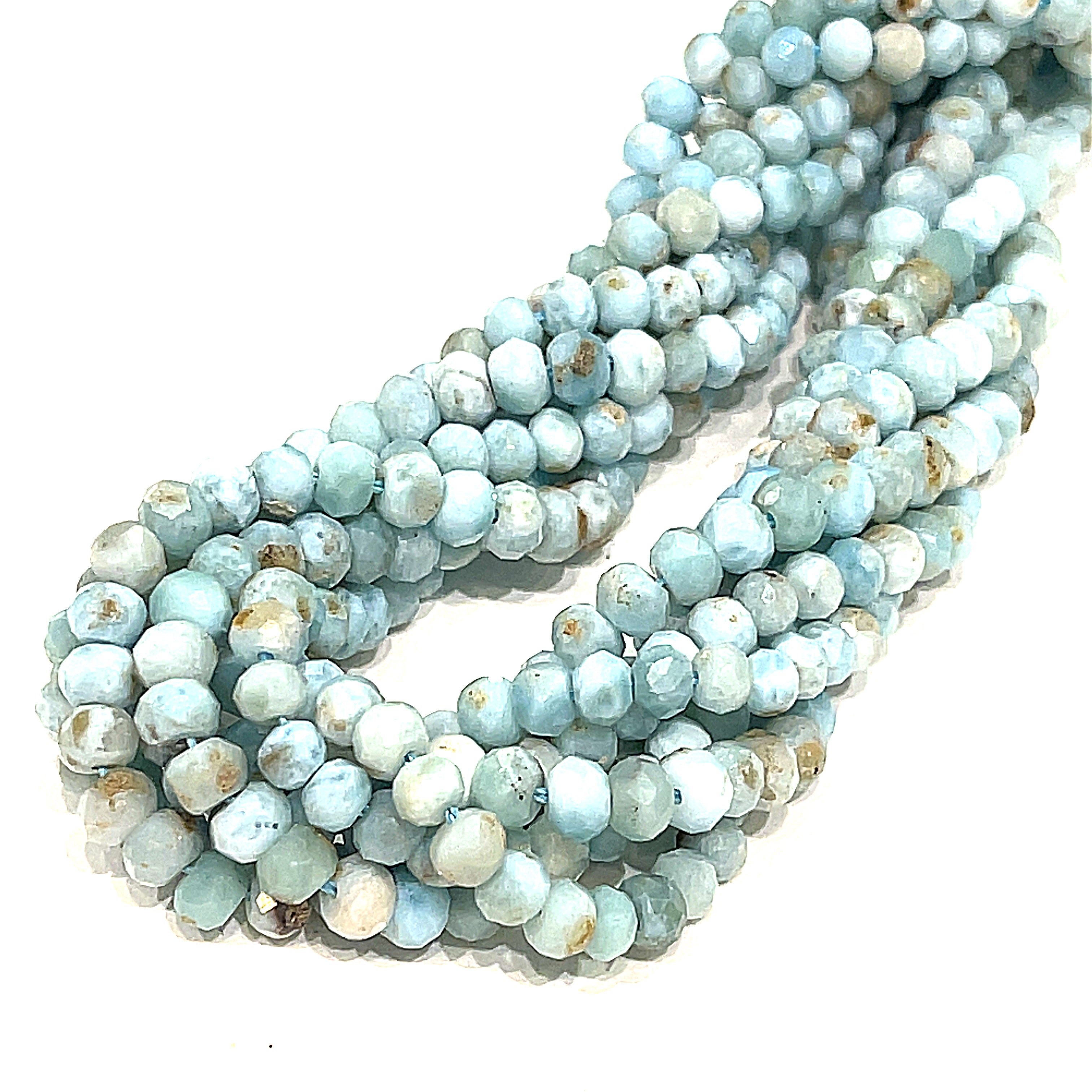 Larimar gemstone strands