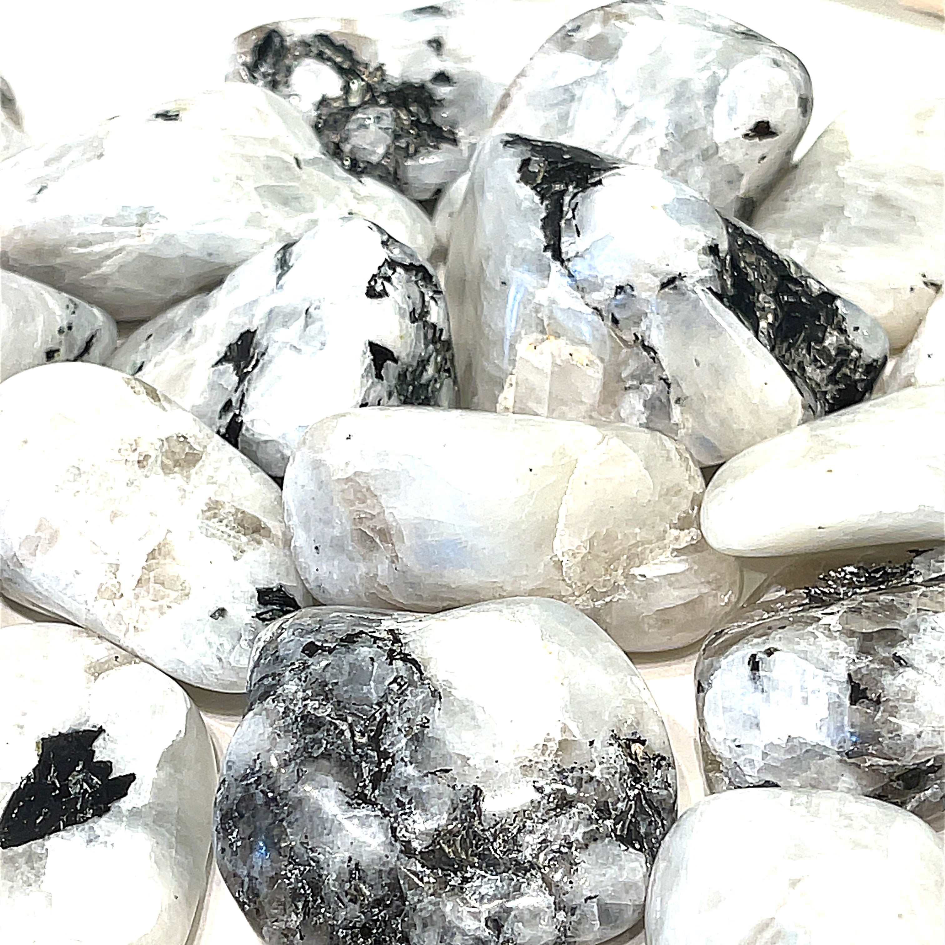 Rainbow Moonstone Tumbled Gemstone