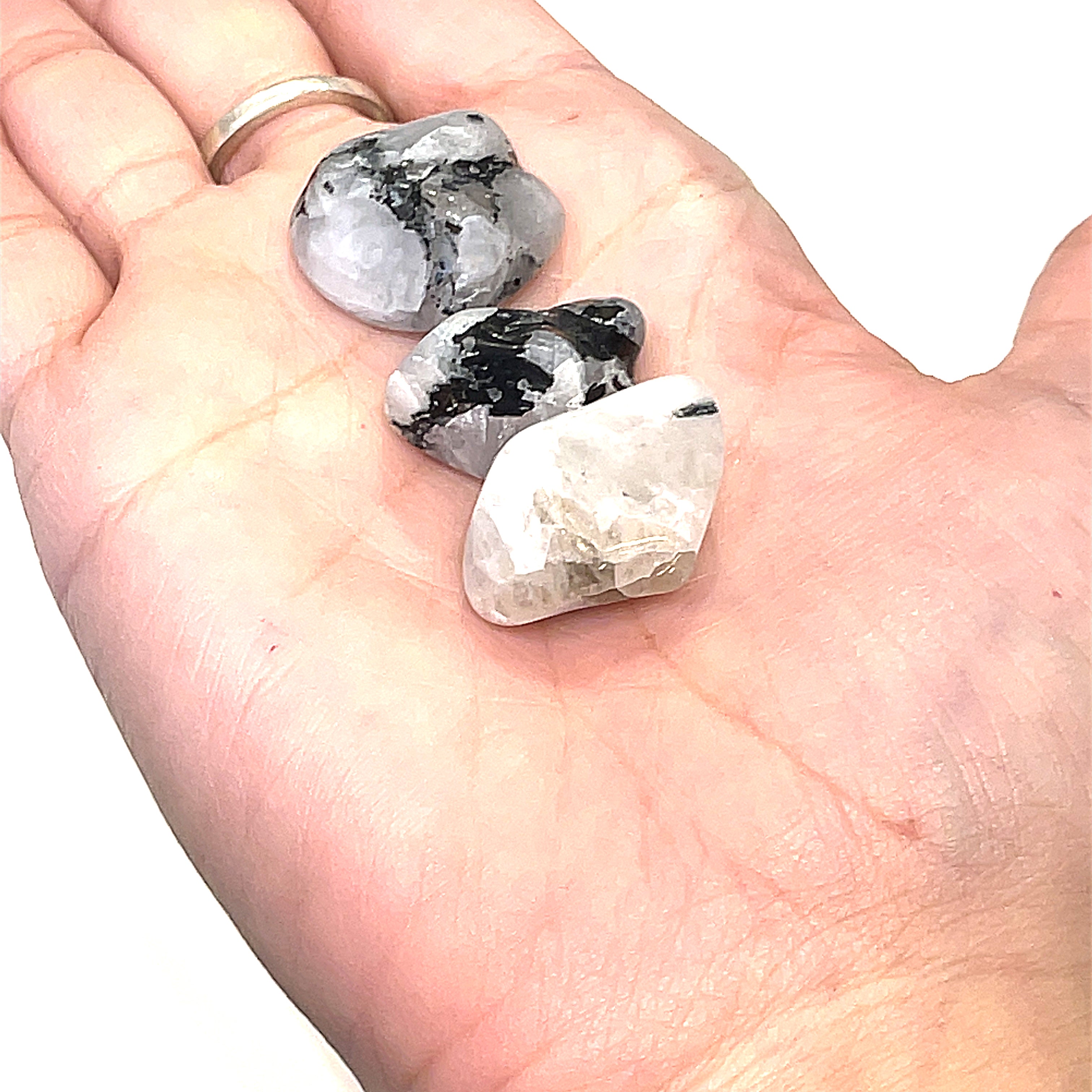 Rainbow Moonstone Tumbled Gemstone