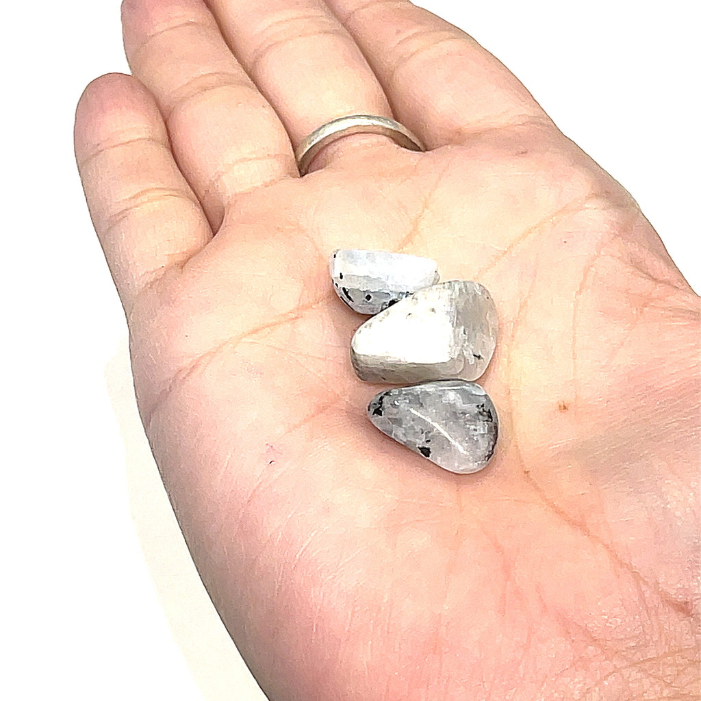 Rainbow Moonstone Tumbled Gemstone