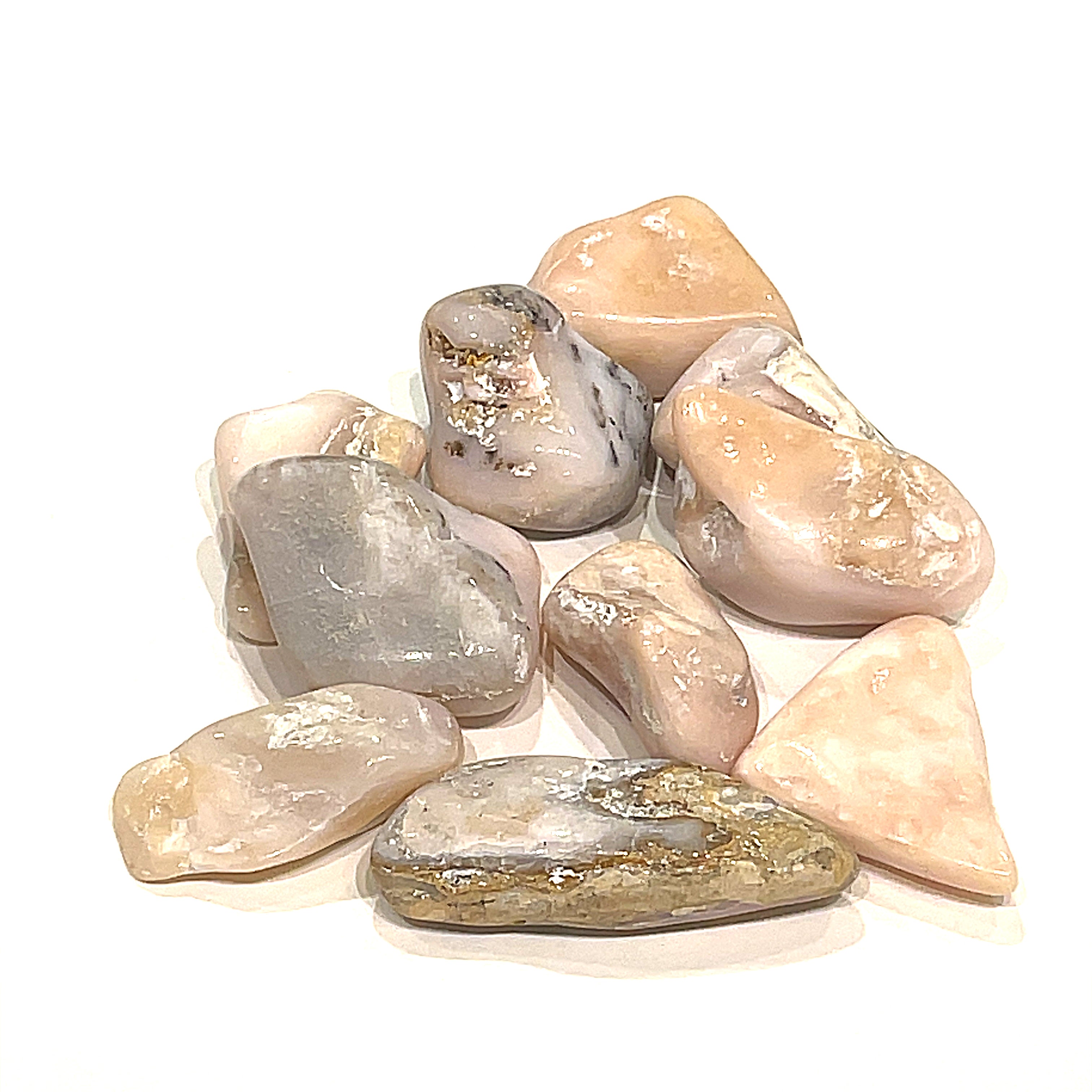 Peruvian Pink Opal tumbled  Gemstones