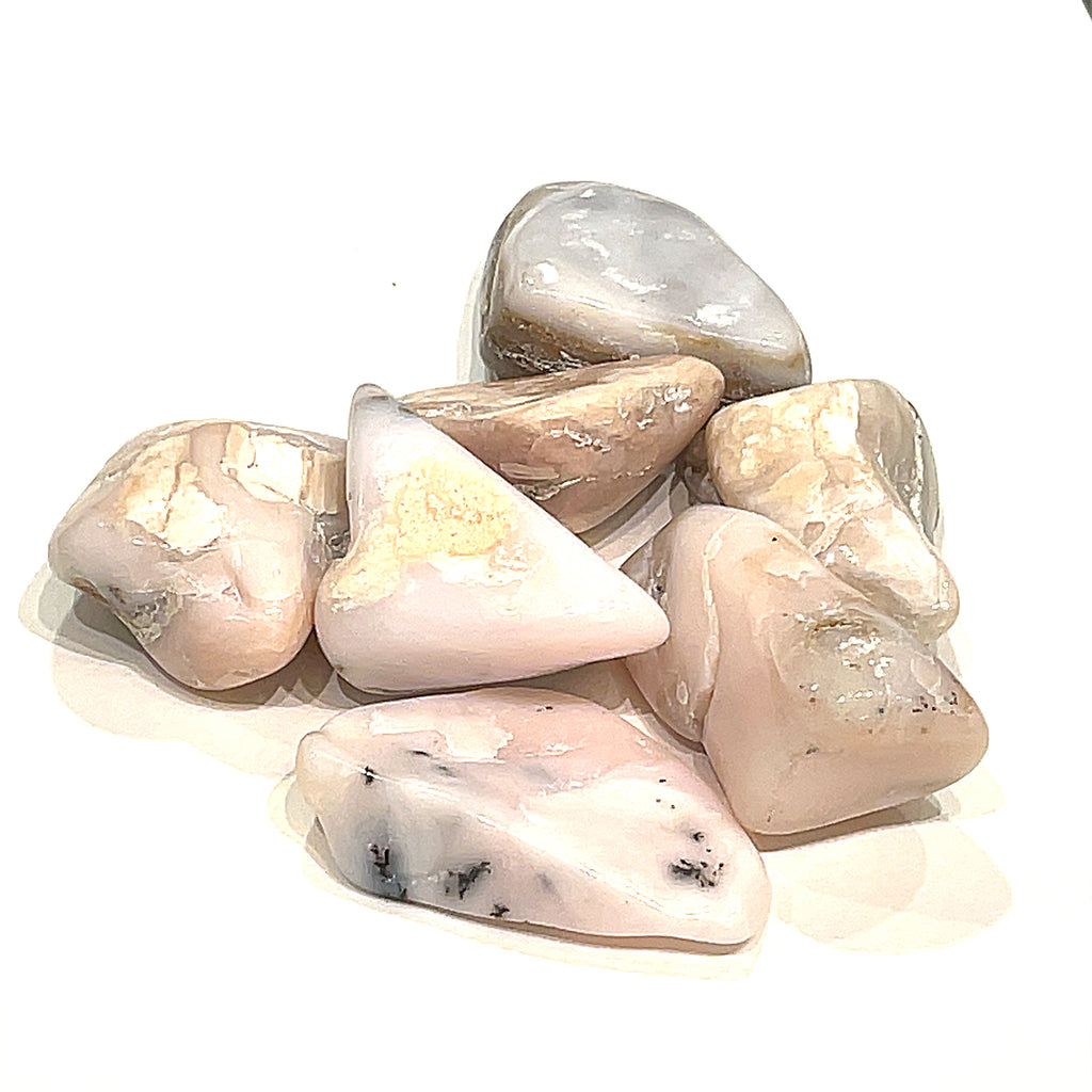 Peruvian Pink Opal tumbled  Gemstones