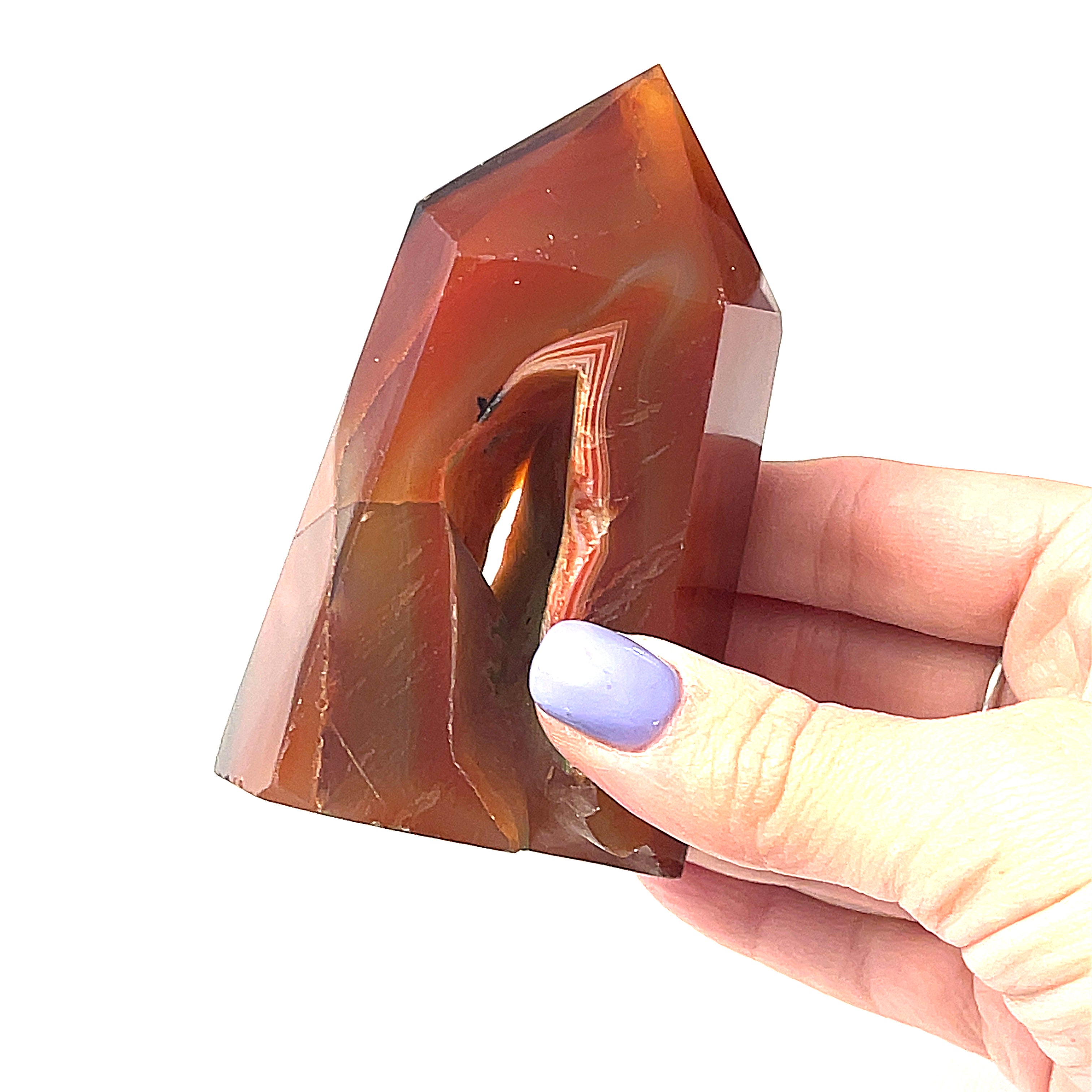 Carnelian Tower | Courage & Vitality Crystal | Ethically Sourced