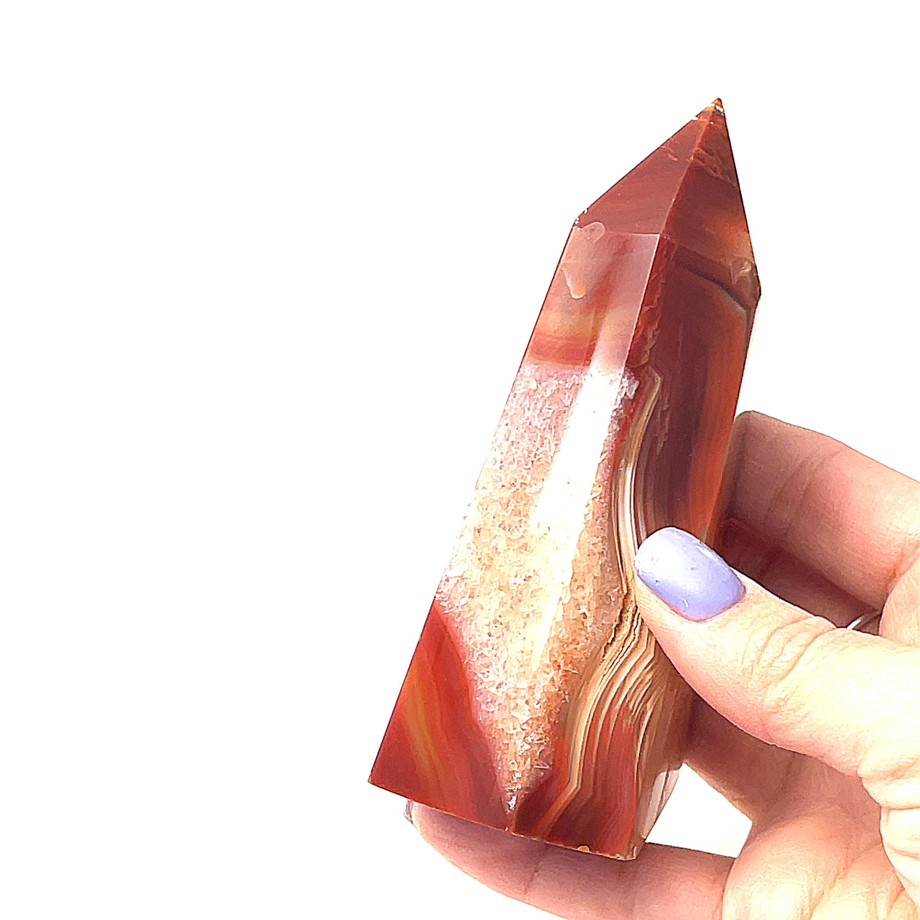 Carnelian Tower | Courage & Vitality Crystal | Ethically Sourced