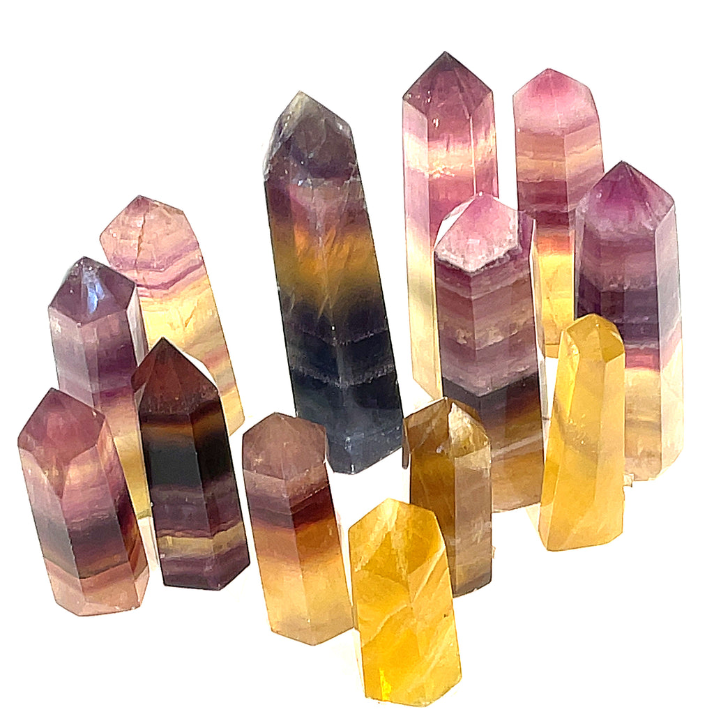 Yellow Fluorite Gemstone Tower