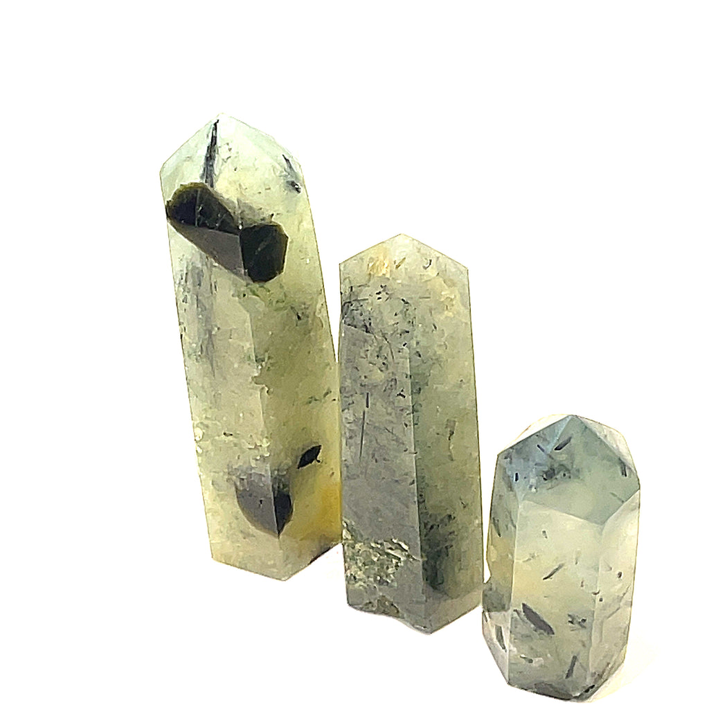 Prehnite Gemstone Towers