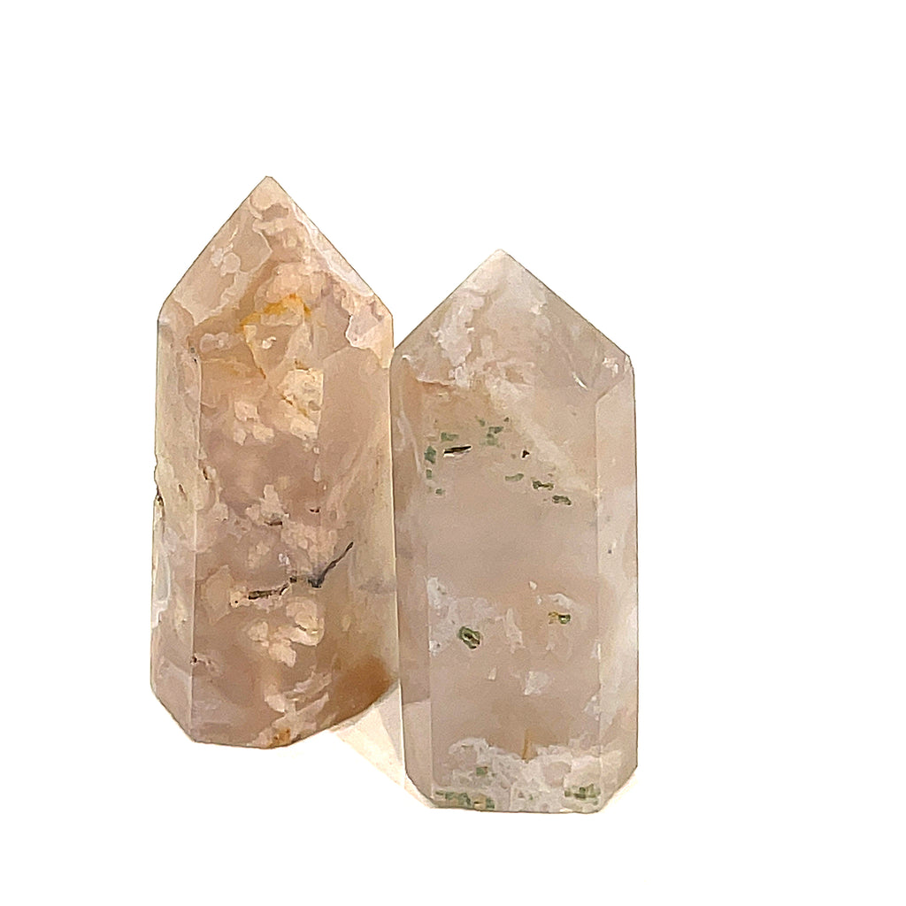 Flower Agate Gemstone Tower