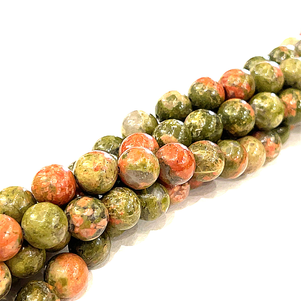 Unakite Gemstone Strands, Jewelry supplies