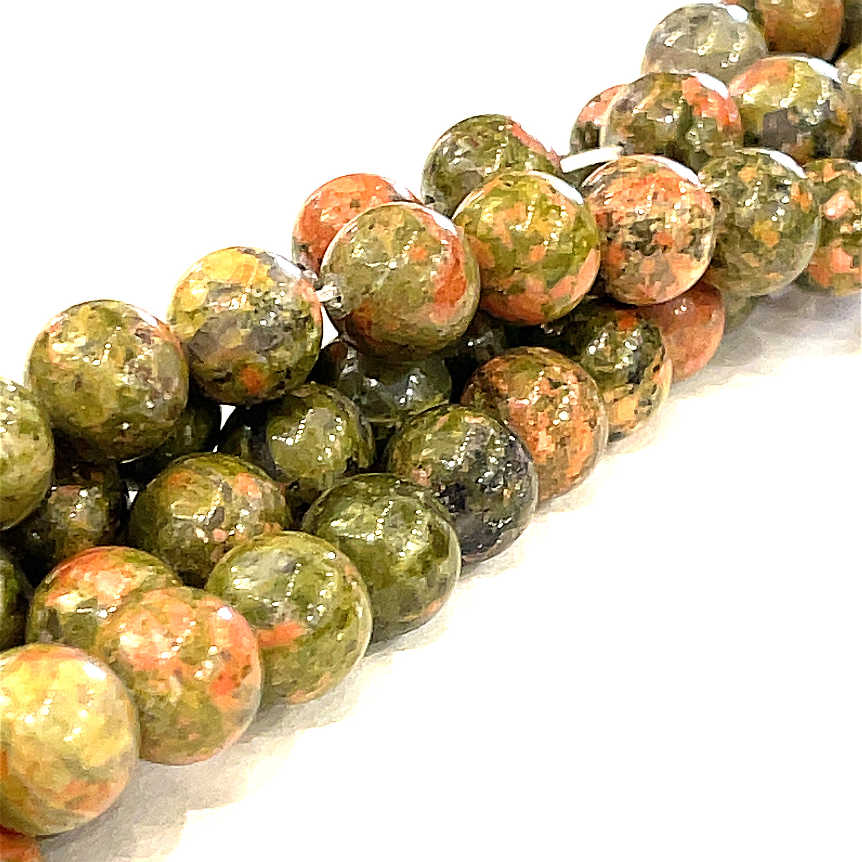 Unakite Gemstone Strands, Jewelry supplies